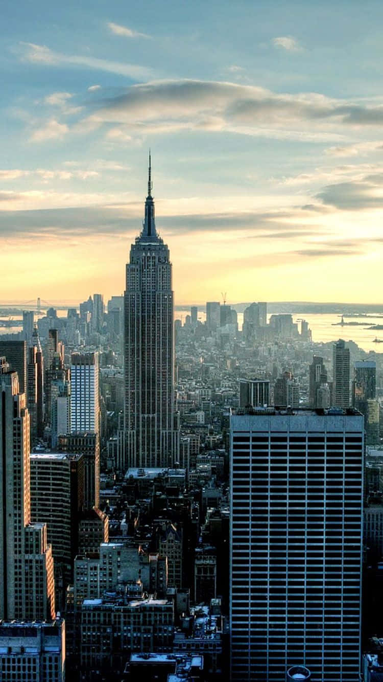 Embrace The Ever-changing City And Stay Connected With Your City Iphone Background