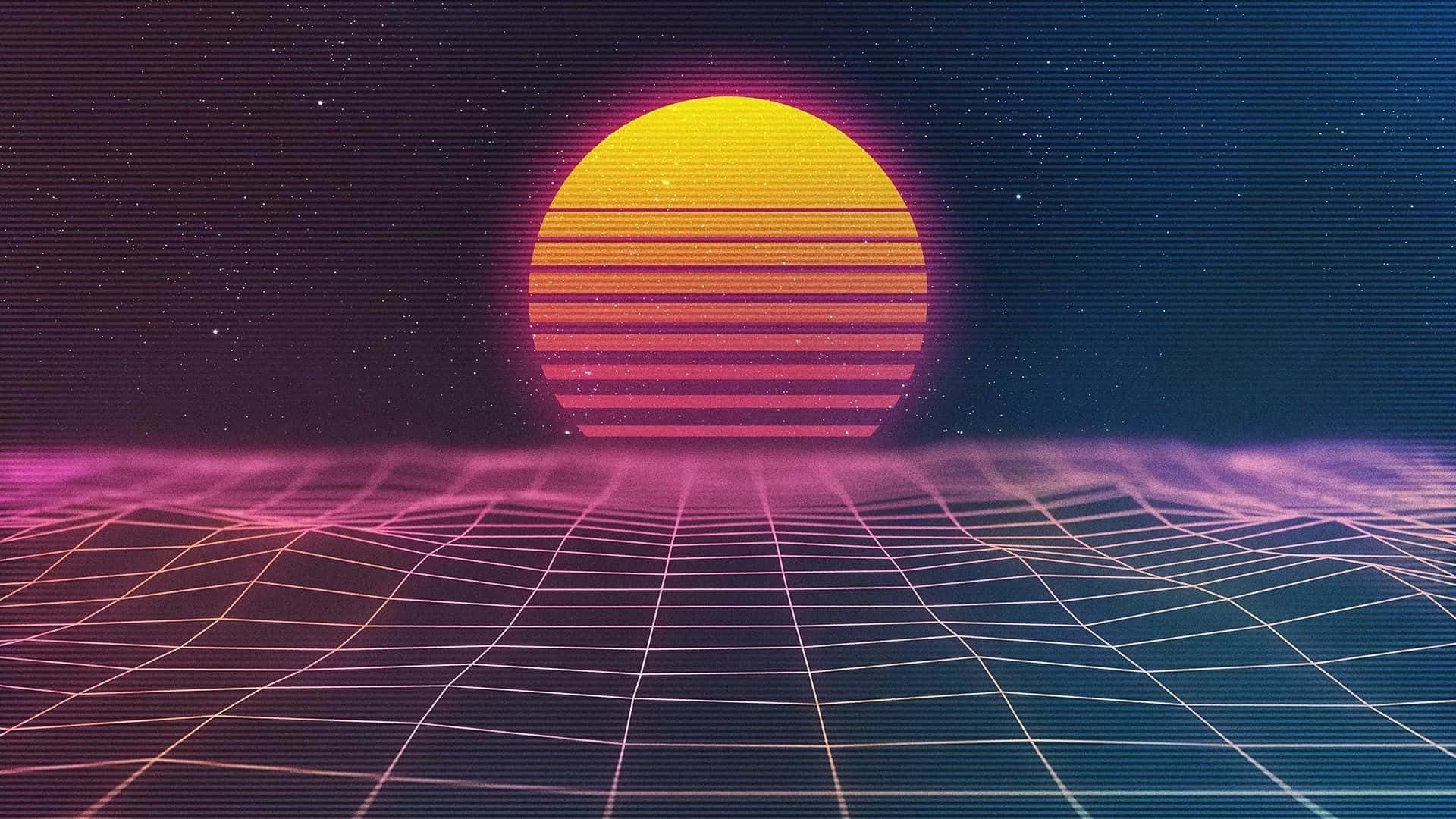 Embrace The Glow - Purple Neon Aesthetic Computer Image Background