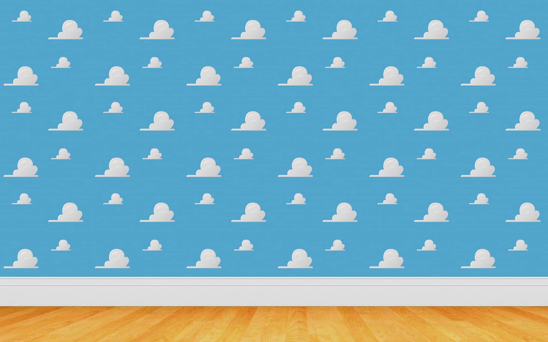 Embrace The Joy Of Childhood With Toy Story Cloud Background