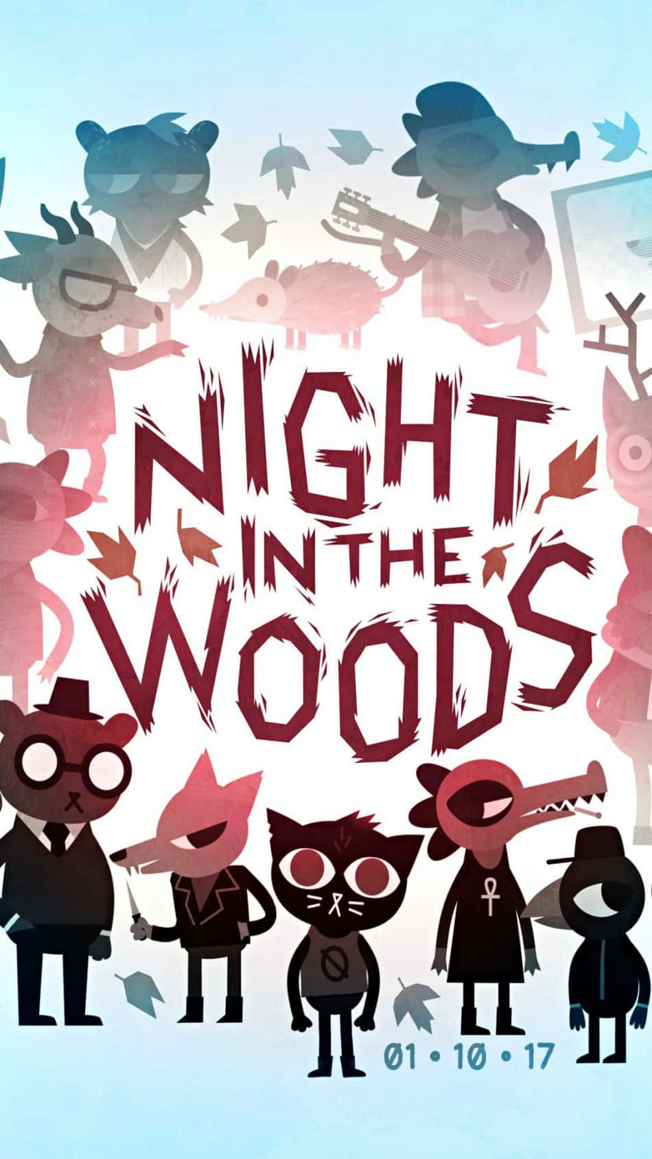 Embrace The Magic Of Night In The Woods Background