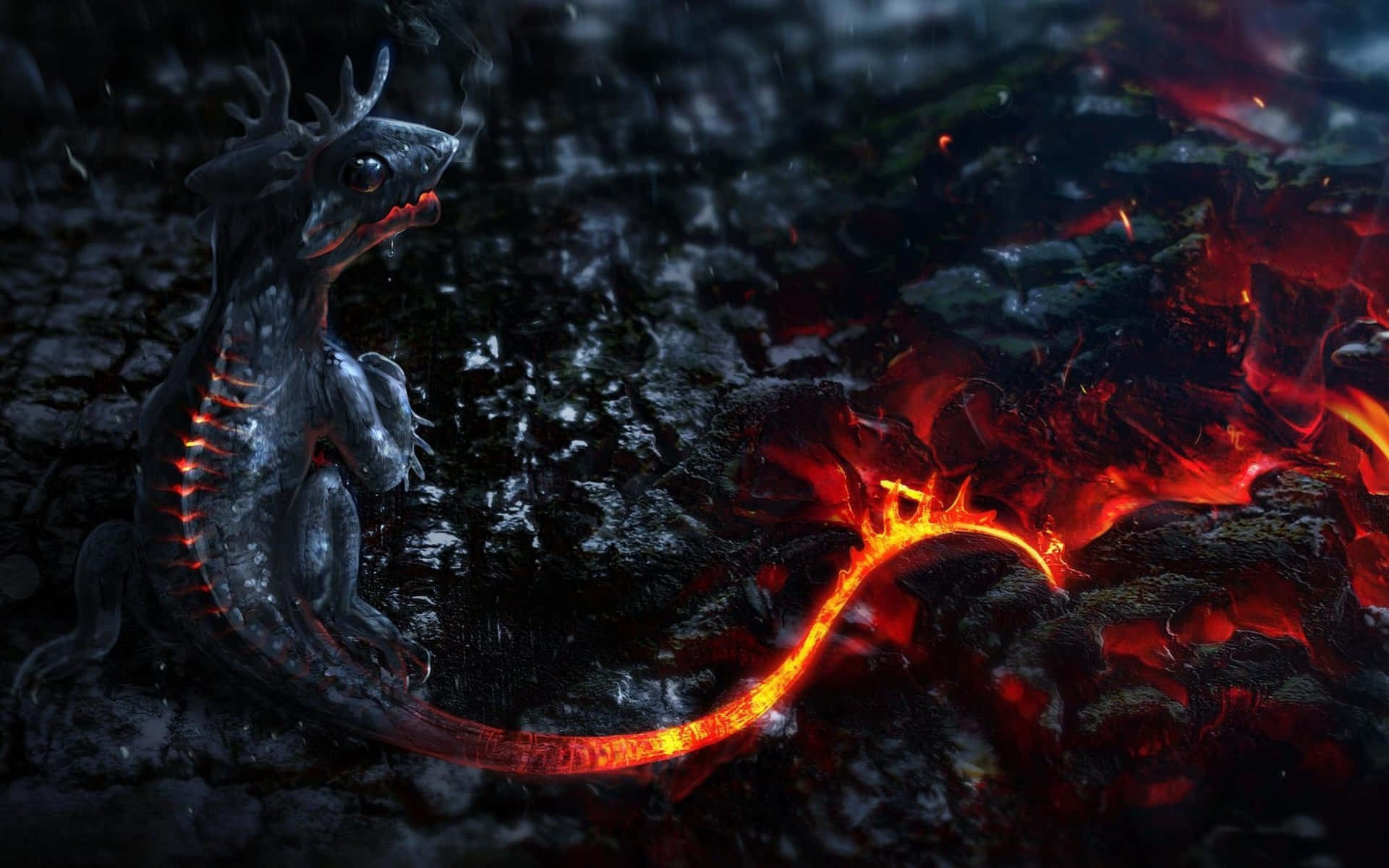 Embrace The Mythical Wonder Of A Real Dragon Background