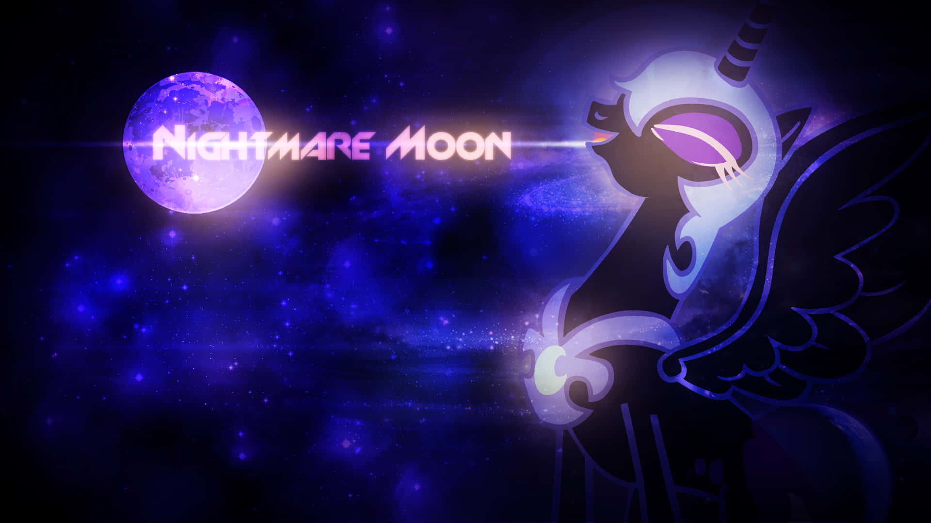 Embrace The Night With Nightmare Moon Background
