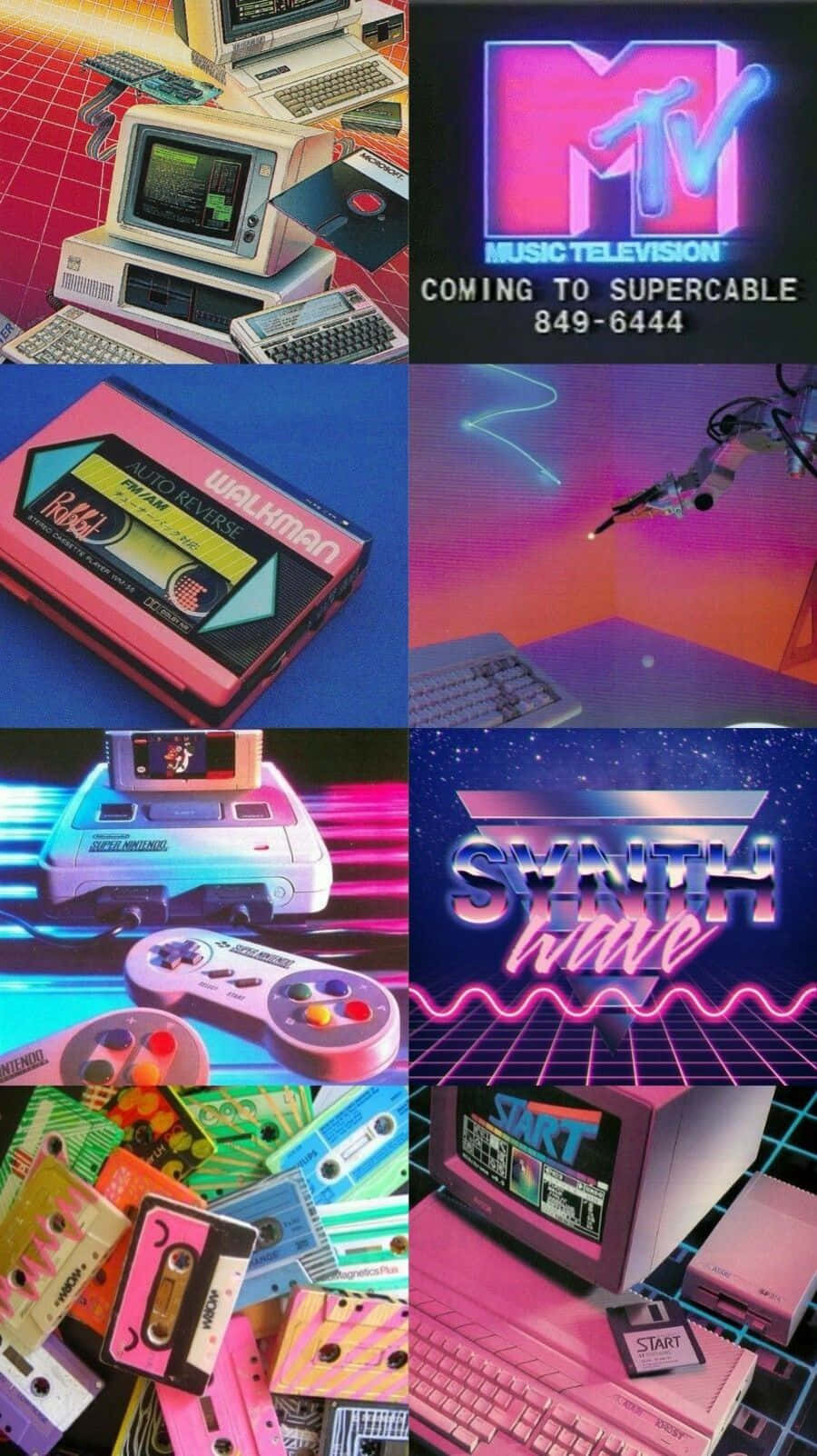 Embrace The Nostalgia - 90's Vintage Retro Aesthetic Background