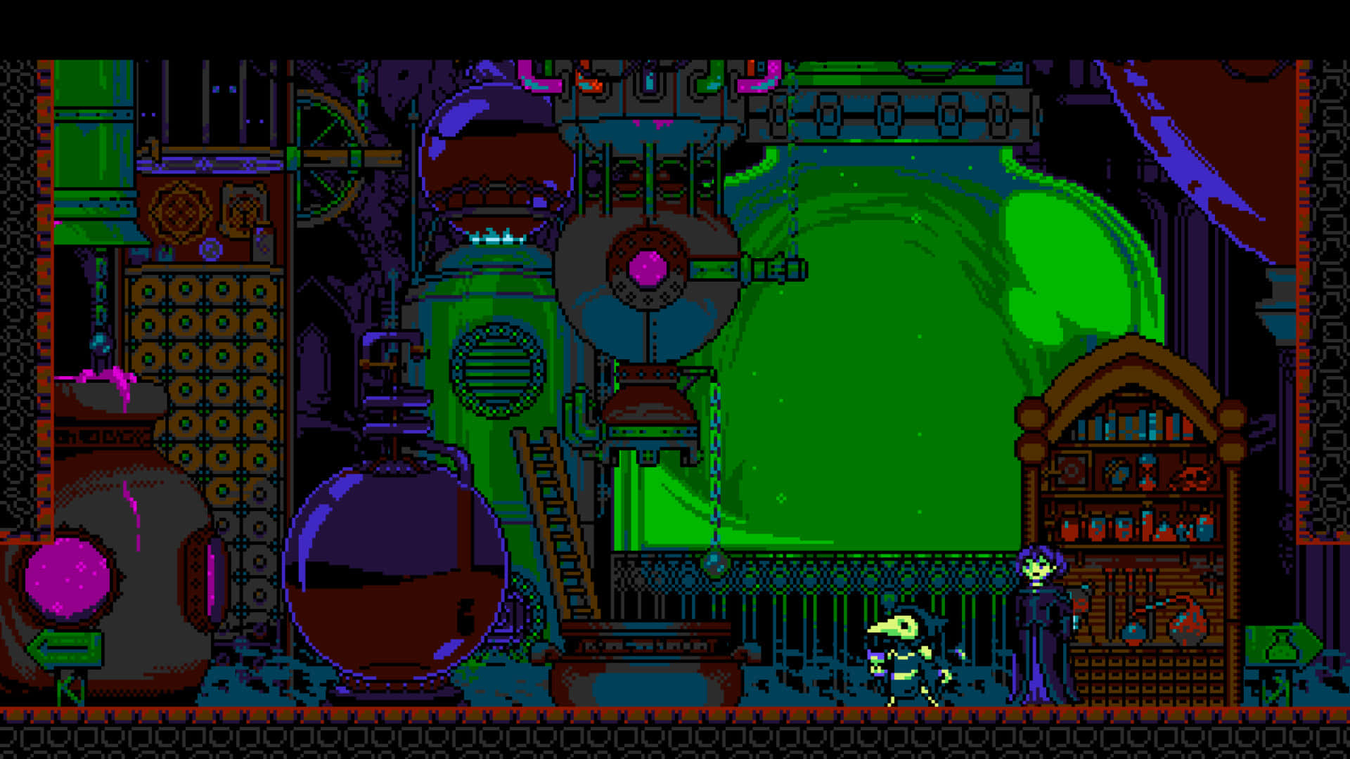 Embrace The Nostalgia Of 16 Bit In This Colorful Pixel Art Wallpaper