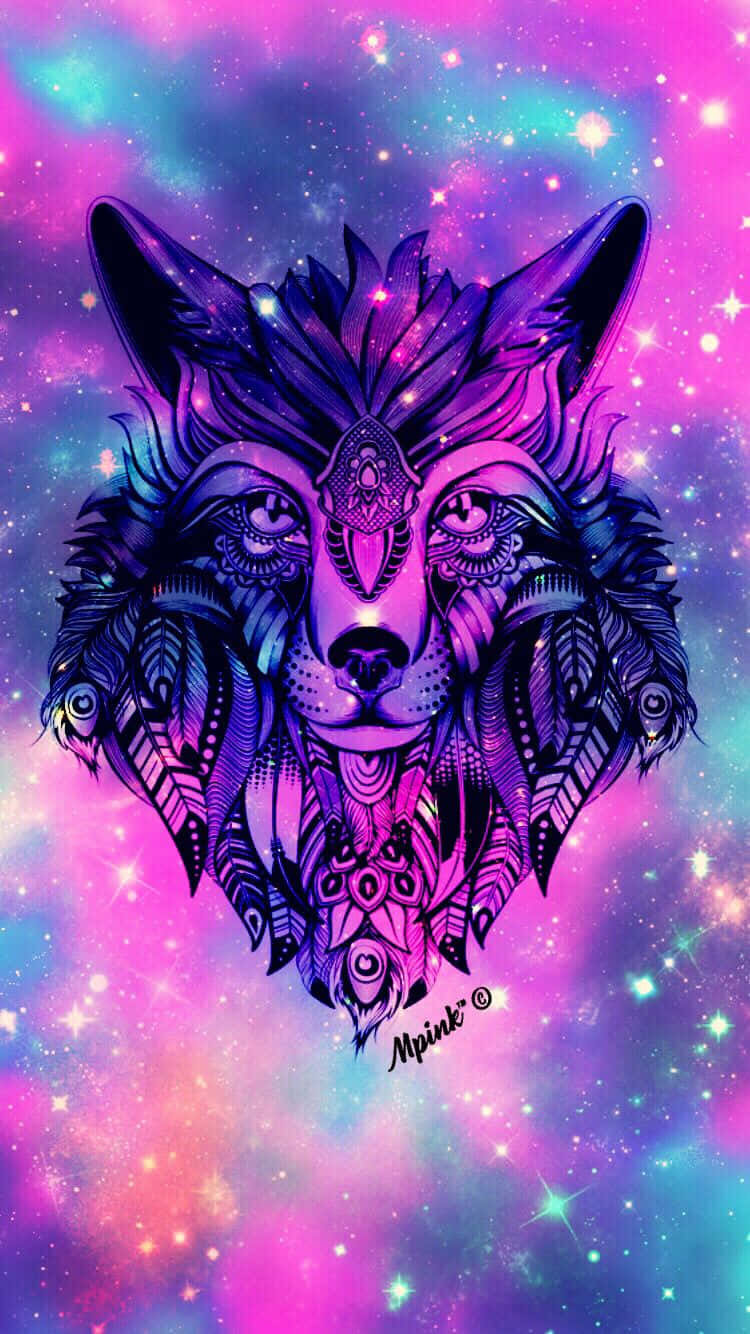 Embrace The Spirit Of The Pretty Wolf Background