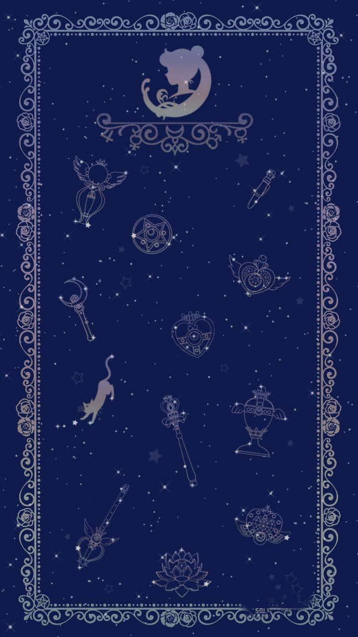 Embrace The Stellar Energy Within You With The Sailor Moon Pattern Background