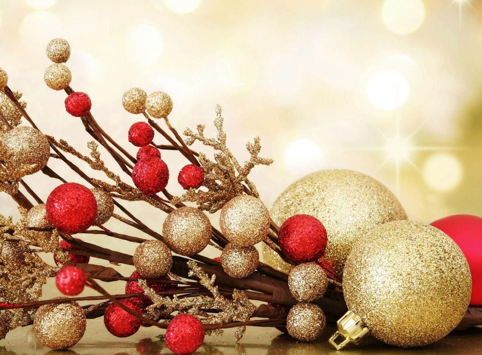 Embrace The Winter Holiday Spirit With A Cheerful Desktop Background.