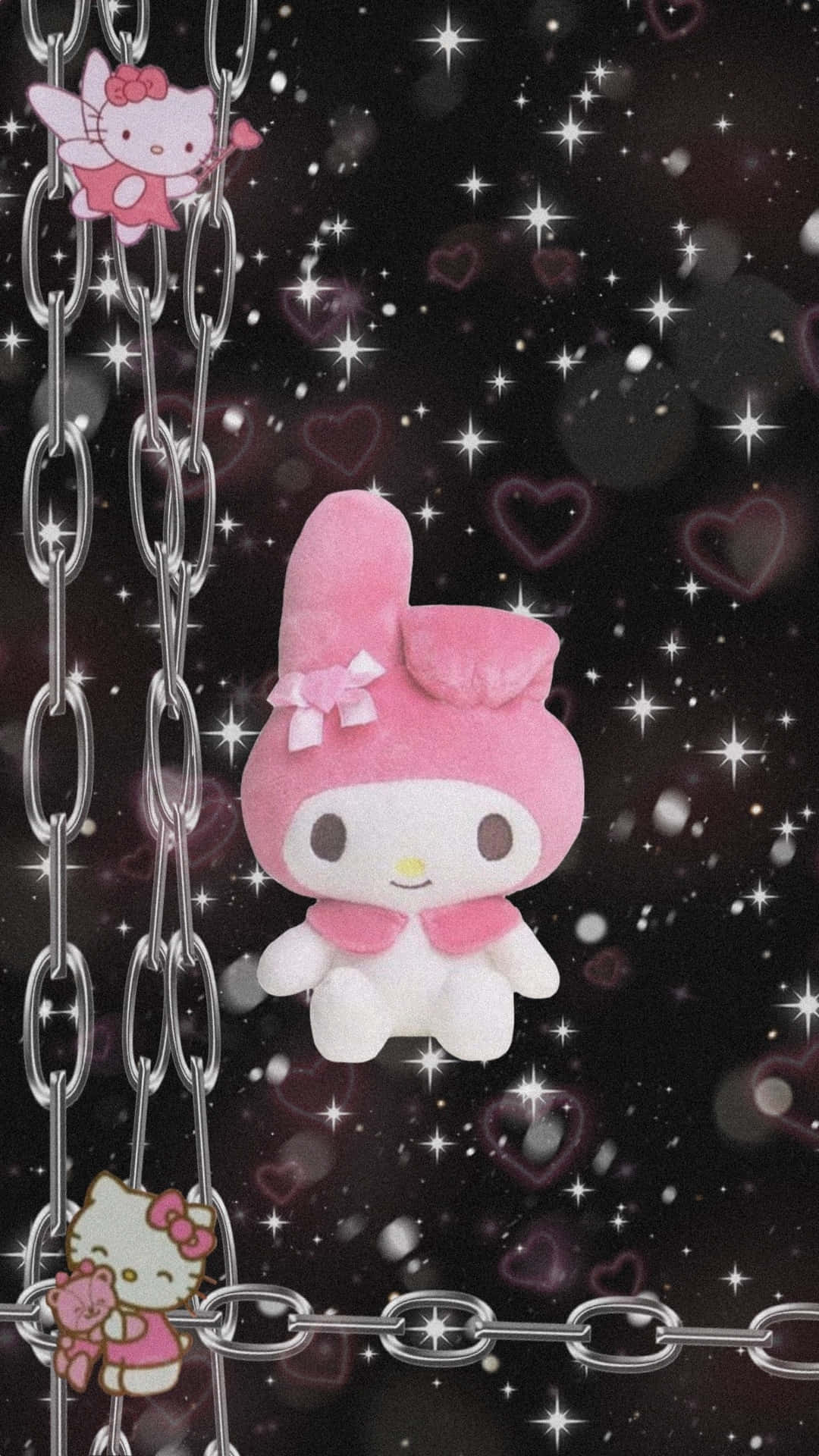 Embrace Your Emotions With Emo Hello Kitty Background