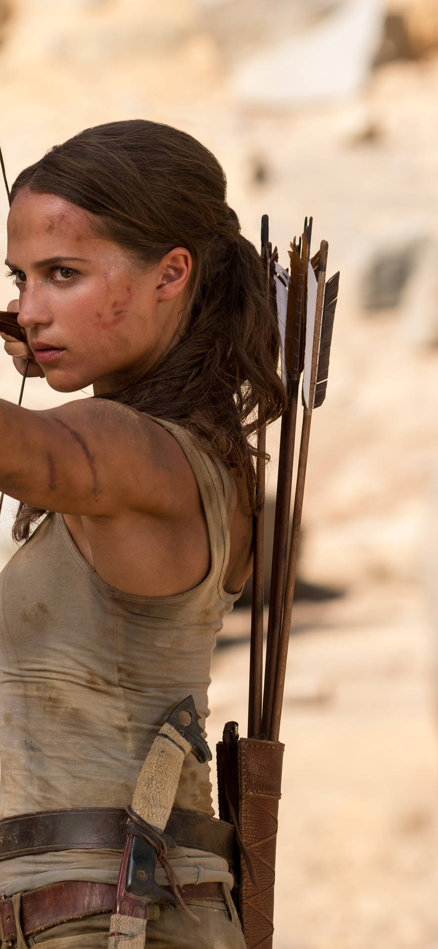 Embrace Your Inner Adventurer With The Iconic Lara Croft Iphone. Background