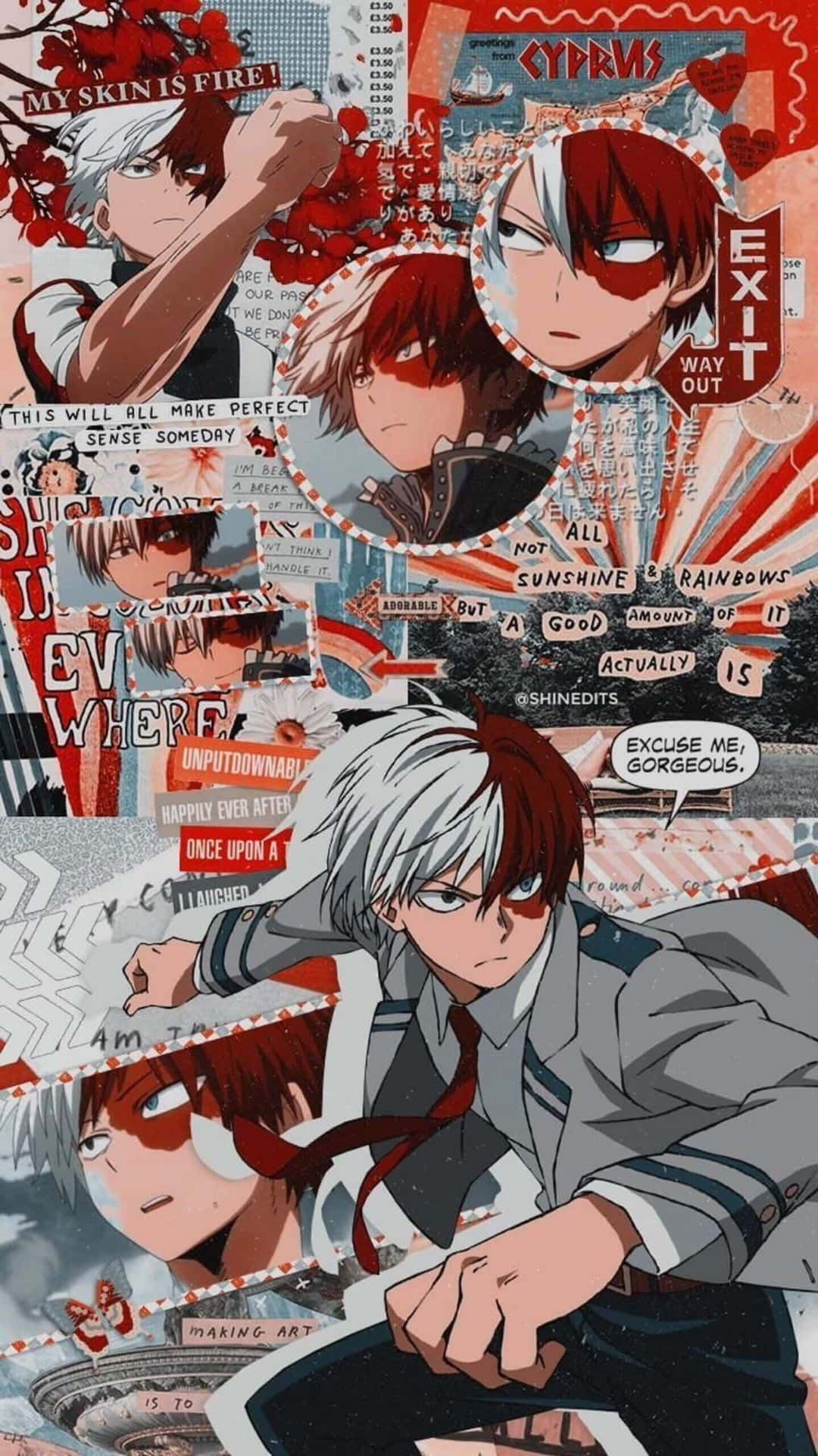Embrace Your Inner Aesthetic With This Vibrant Manga Illustration Background