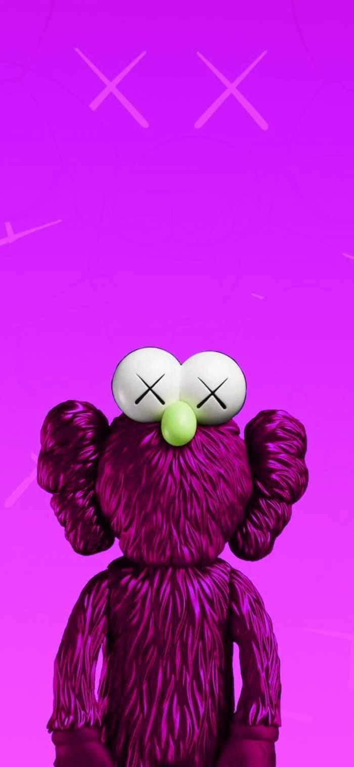 Embrace Your Inner Child With This Cool Kaws Figurine. Background