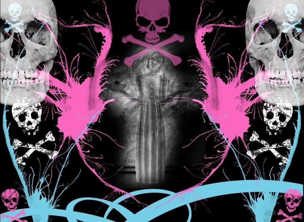 Embrace Your Inner-pink Skull Background