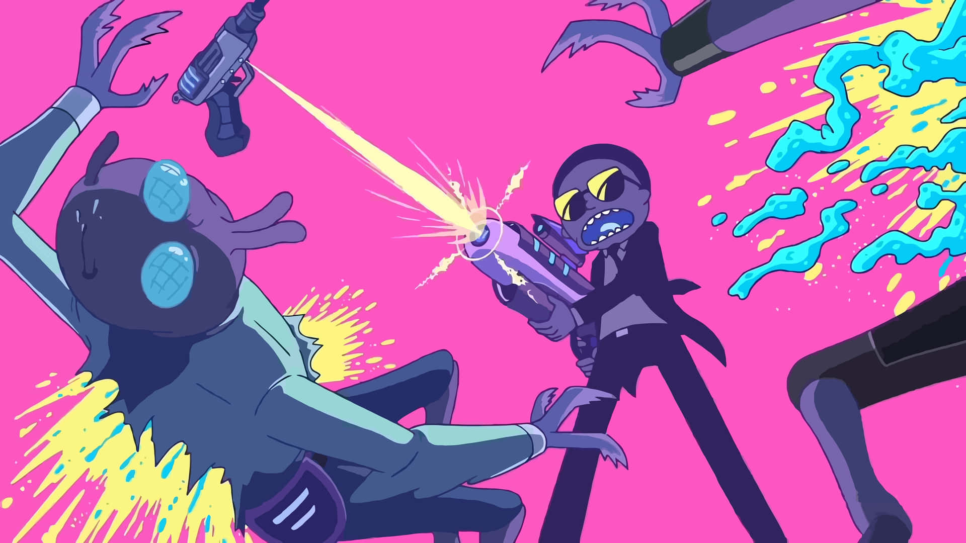 Embrace Your Inner Rick And Morty Fan With This Wild Fan Art Background