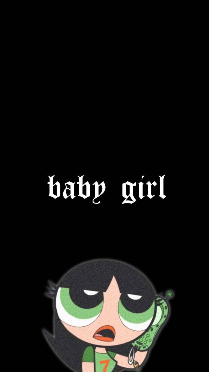 Embracing E-girl Aesthetic: Gorgeous Buttercup Baby Girl Background