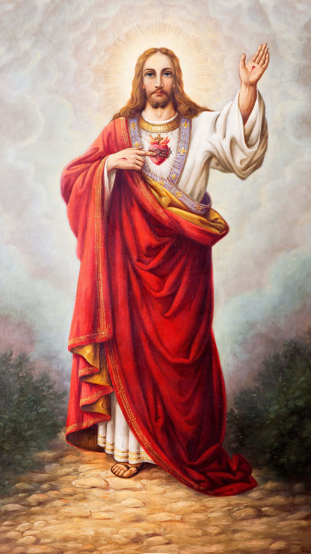 Embracing Faith With The Jesus Lds Iphone Wallpaper Background