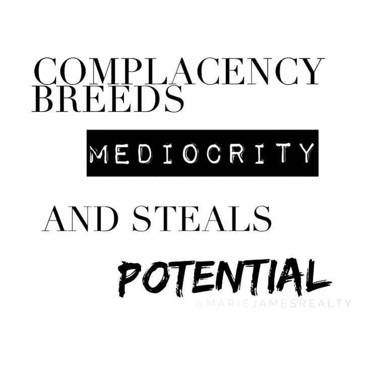 Embracing Potential Over Complacency Background