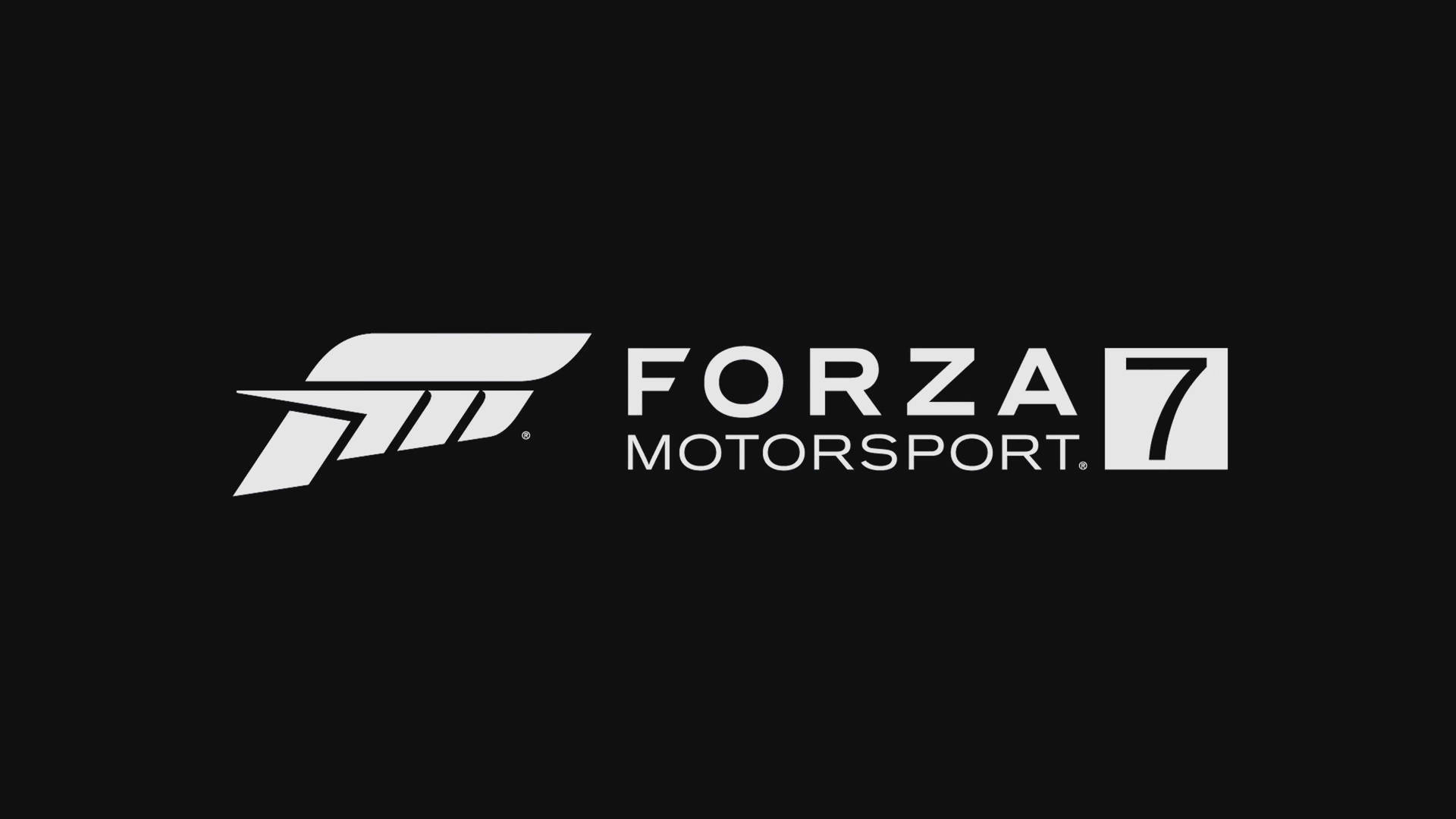Embracing Speed With Forza Motorsport 7 Logo Background