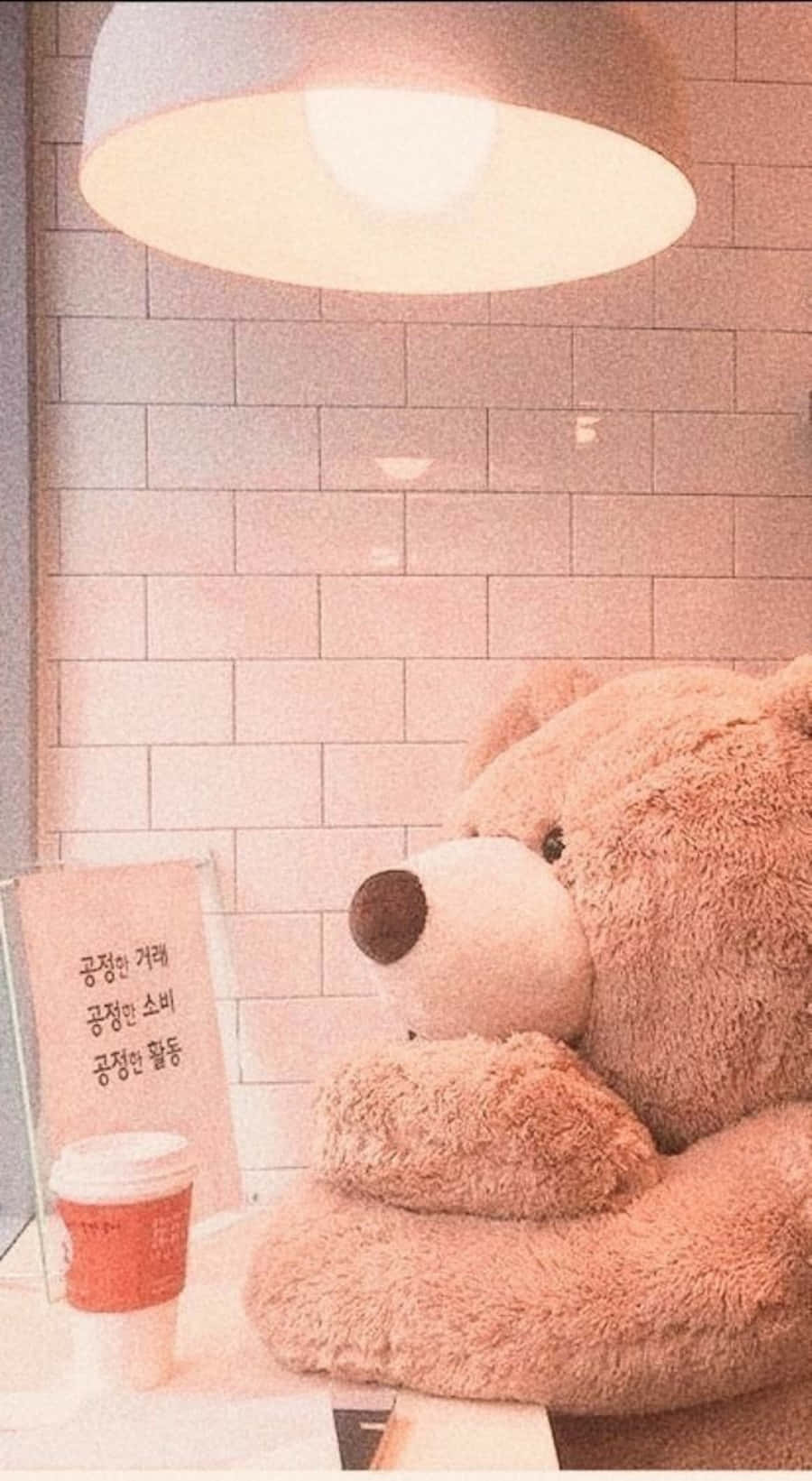 Embracing The Cozy Korean Beige Aesthetic Background