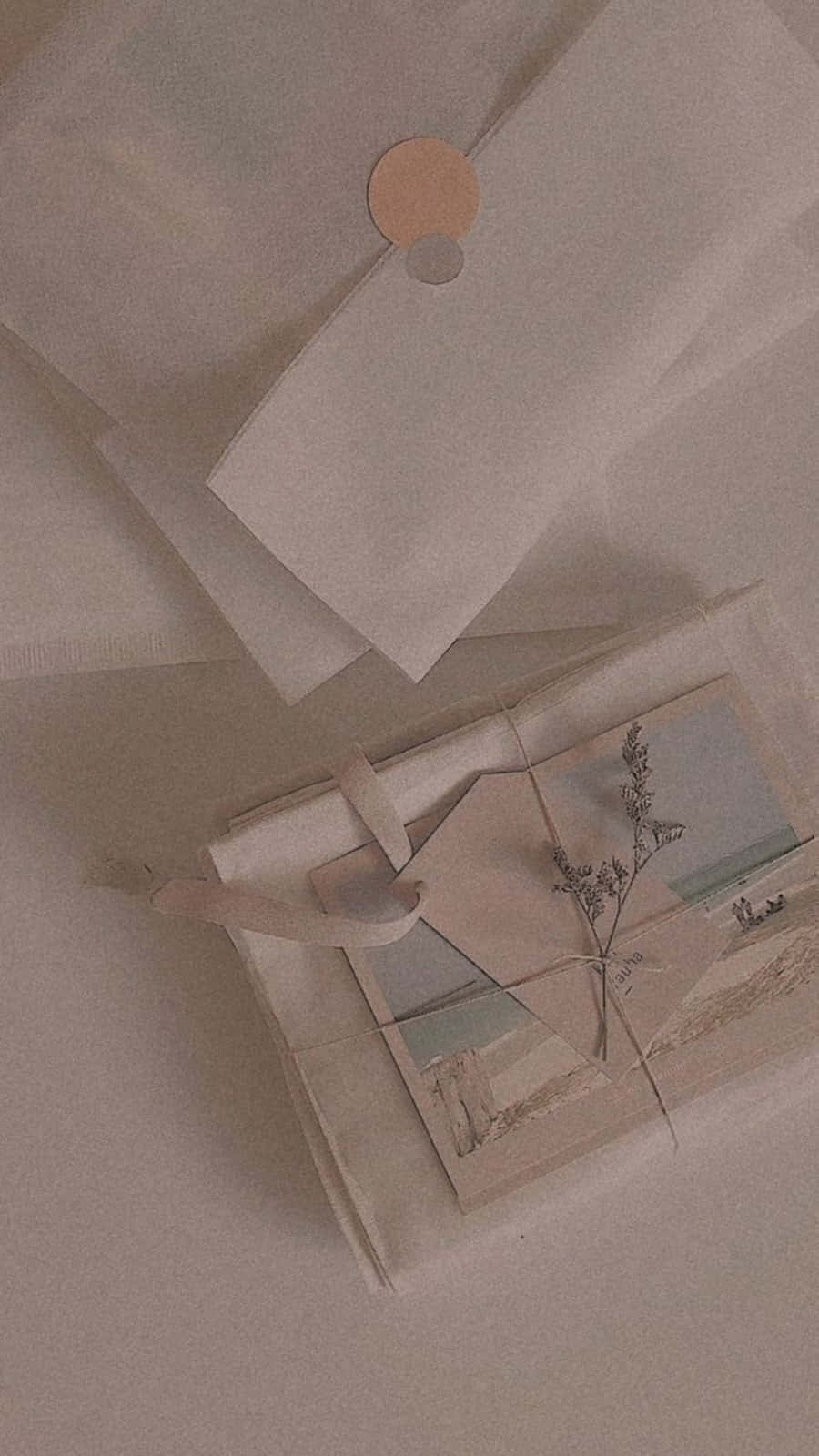 Embracing The Serenity Of Korean Beige Aesthetic Background