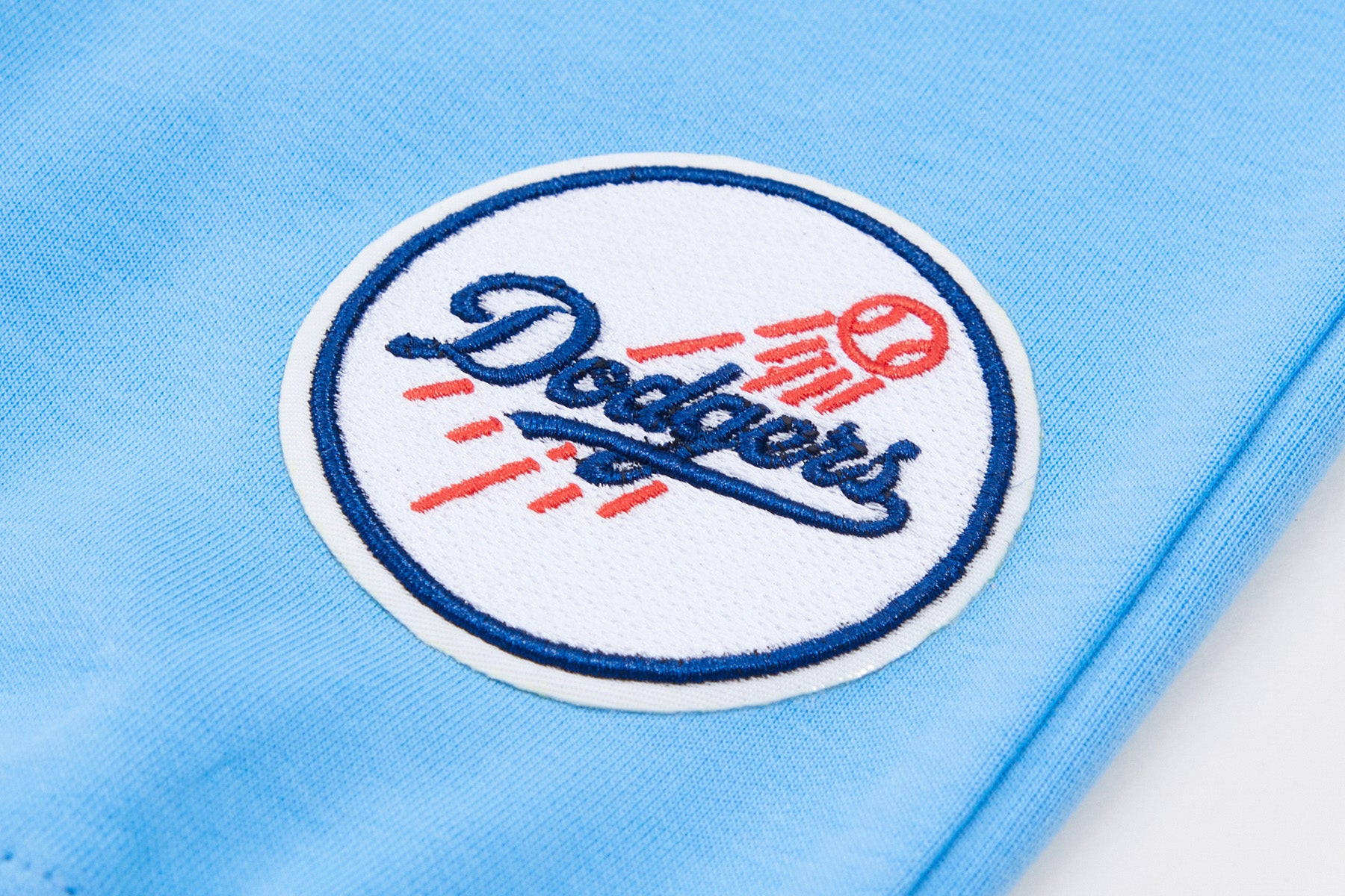 Embroidered Jersey Dodgers Logo Background