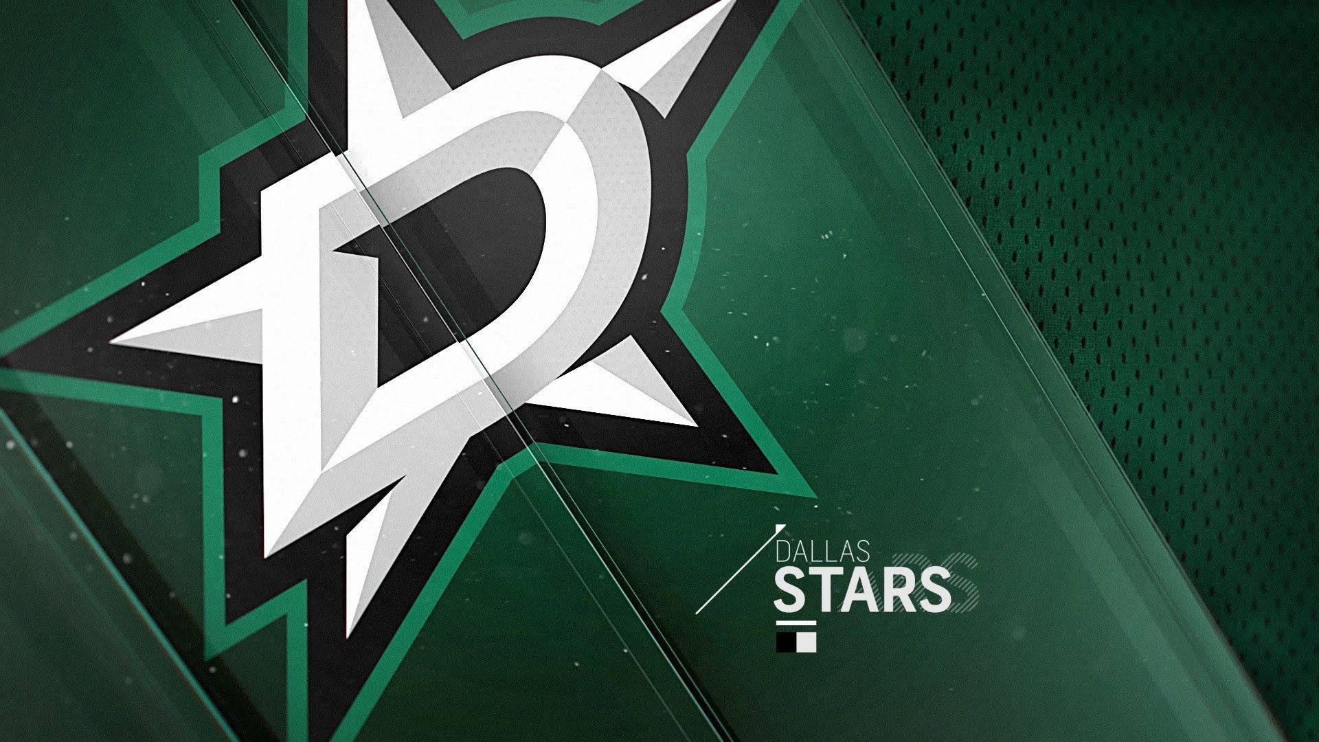 Emerald Green Dallas Stars Logo Background