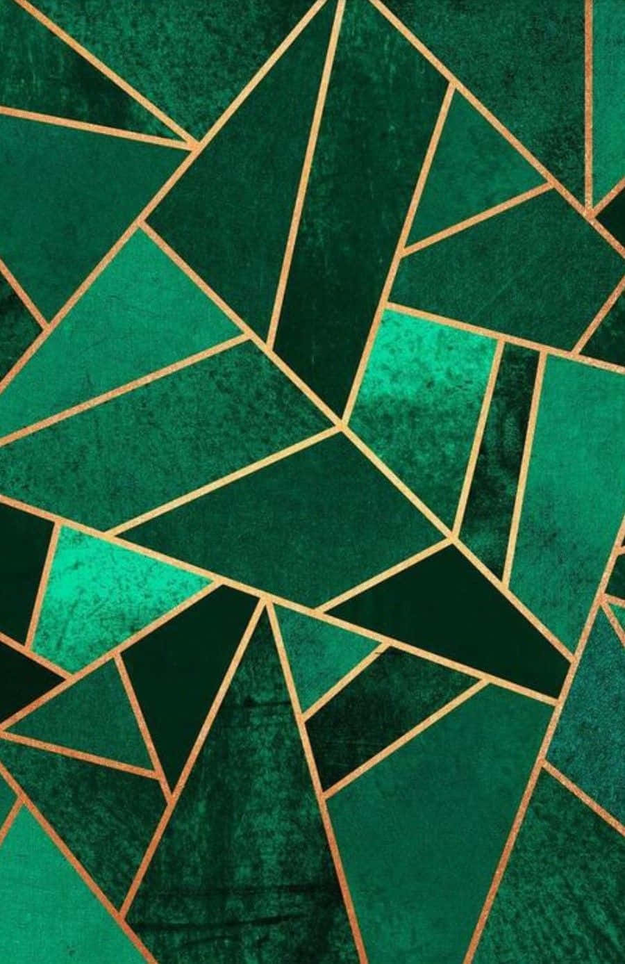 Emerald Tiles Art Deco Iphone Background