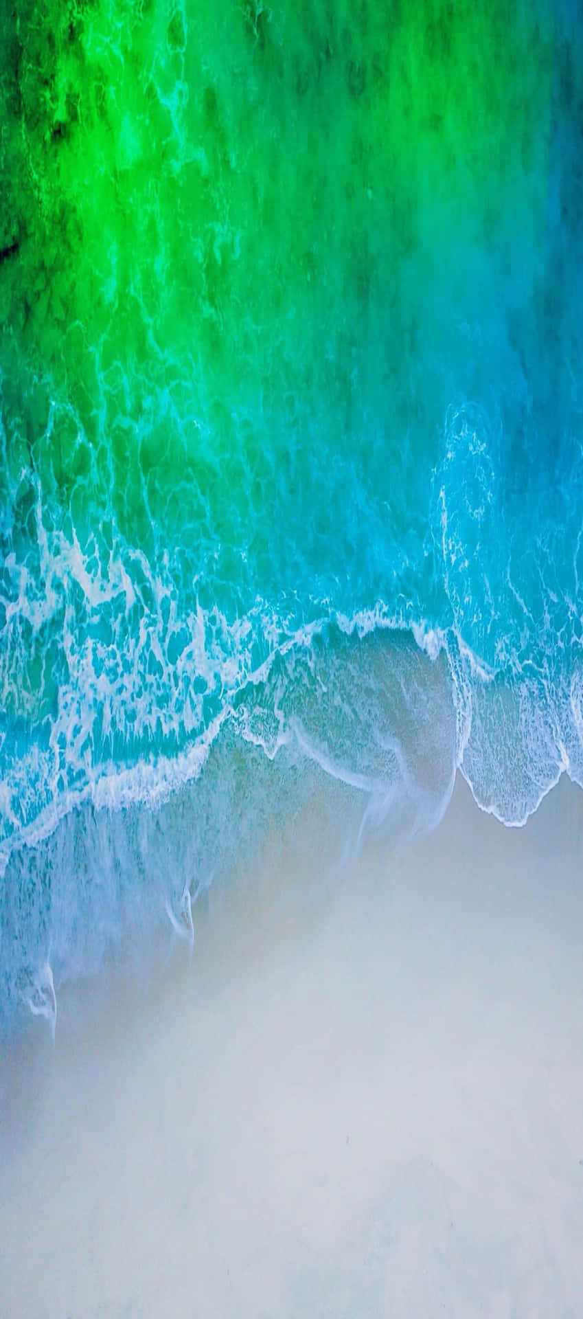 Emerald Wave Aerial View Background
