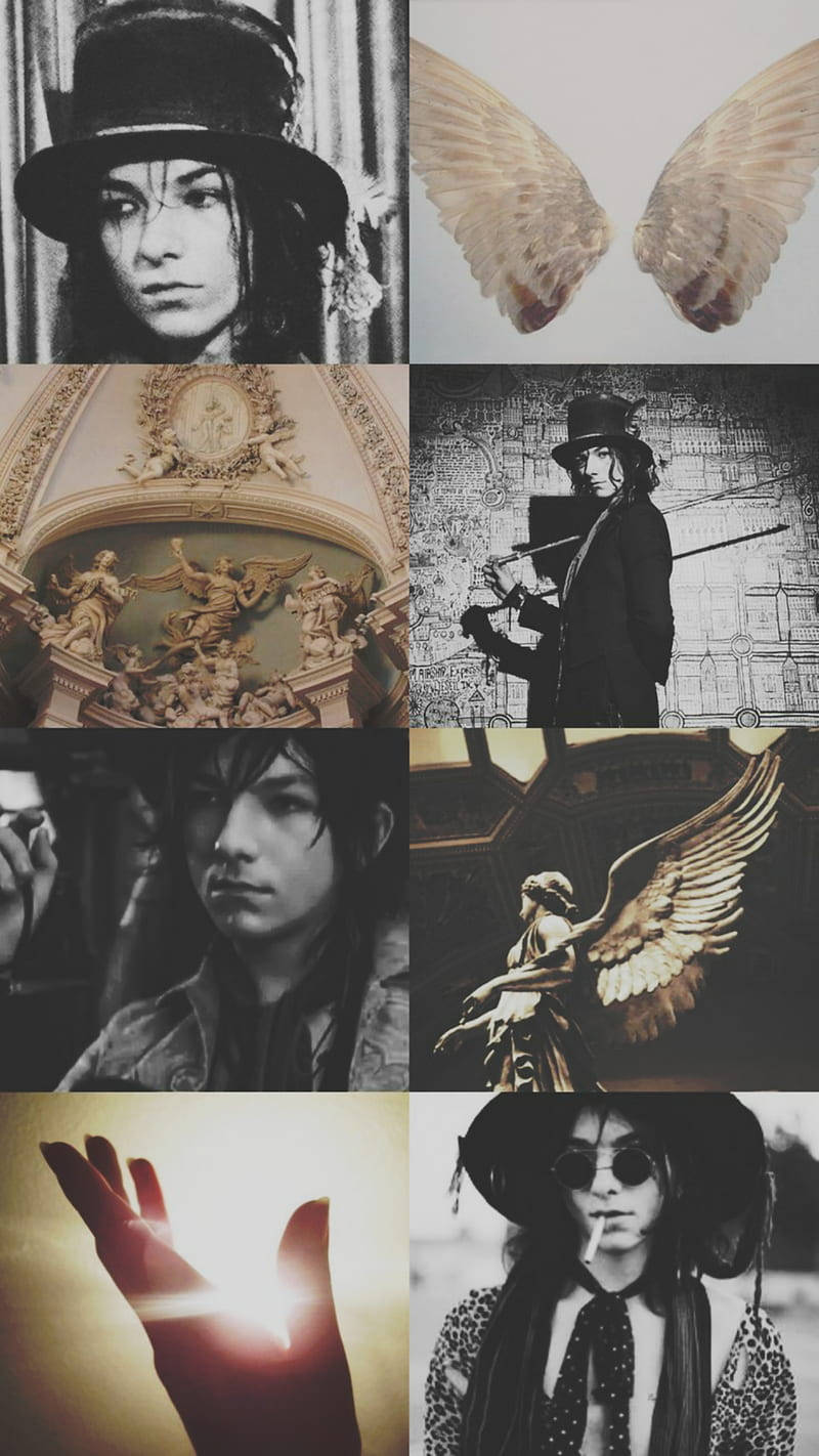 Emerson Barrett Gothic Renaissance Angels Collage Background