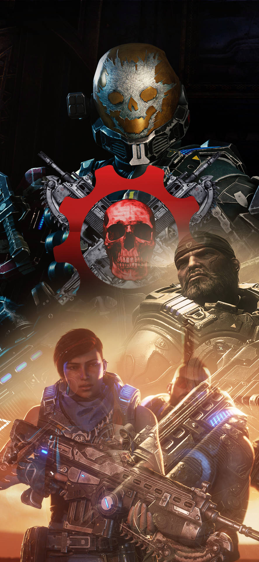 Emile-a239 With Other Characters Gears 5 Iphone Background