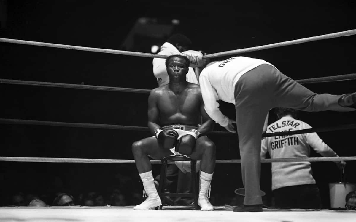 Emile Griffith At Corner Of Boxing Ring