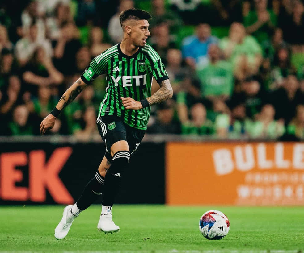 Emiliano Rigoni Soccer Player Action Shot Background