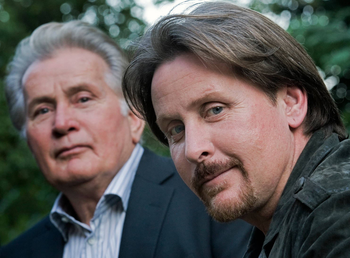 Emilio Estevez And Martin Sheen On An Excursion In 'the Way' Background