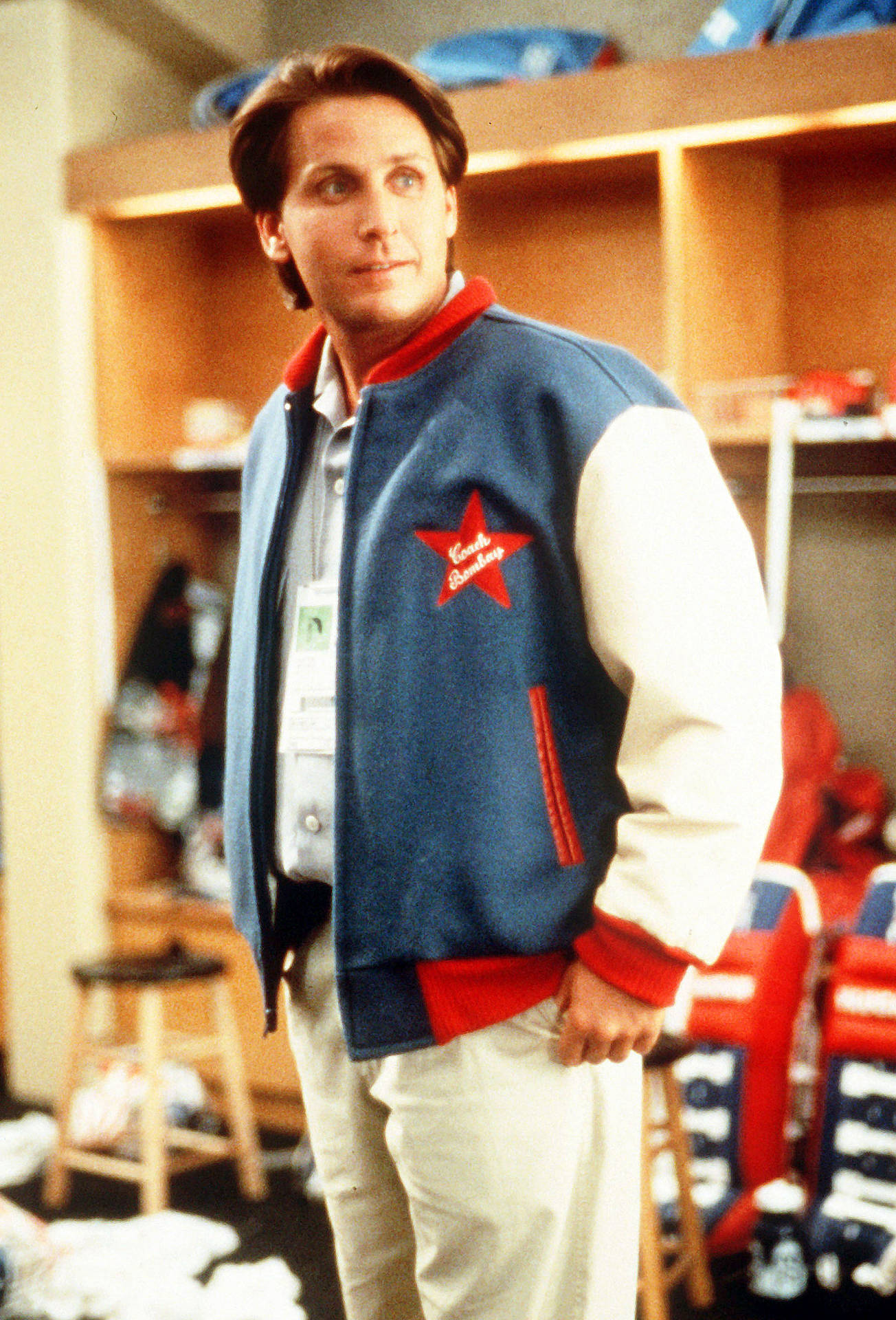 Emilio Estevez Bomber Jacket The Mighty Ducks Background