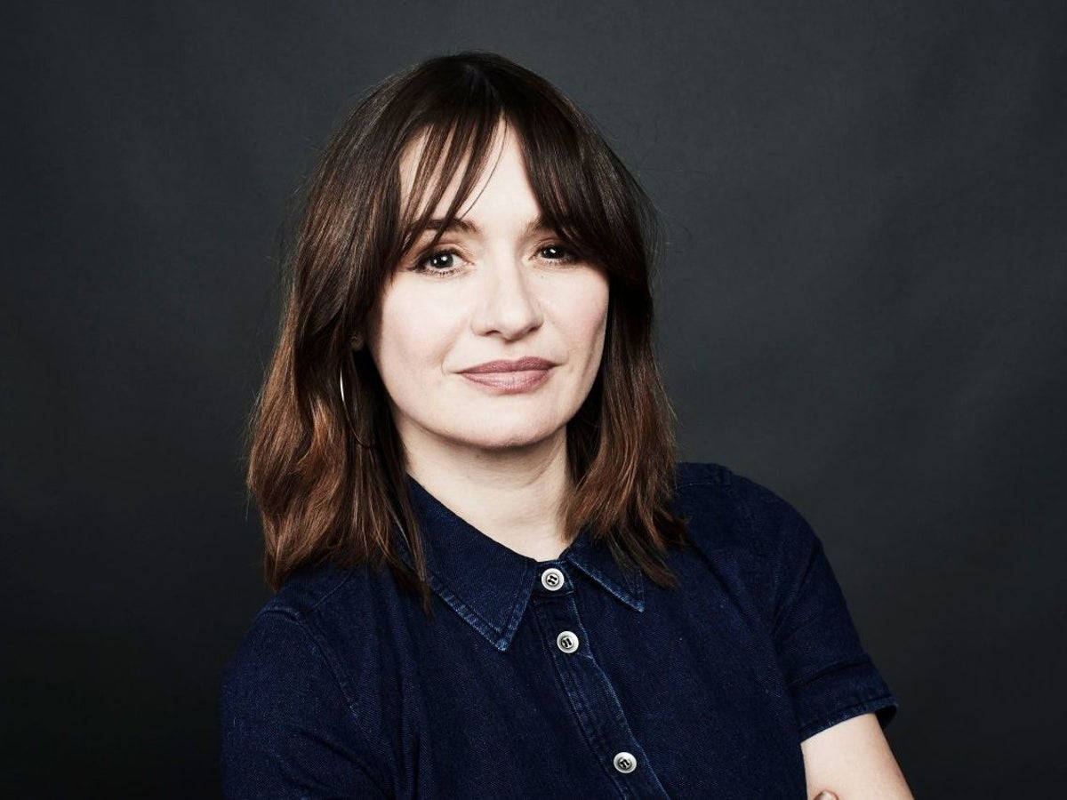 Emily Mortimer On Black Background