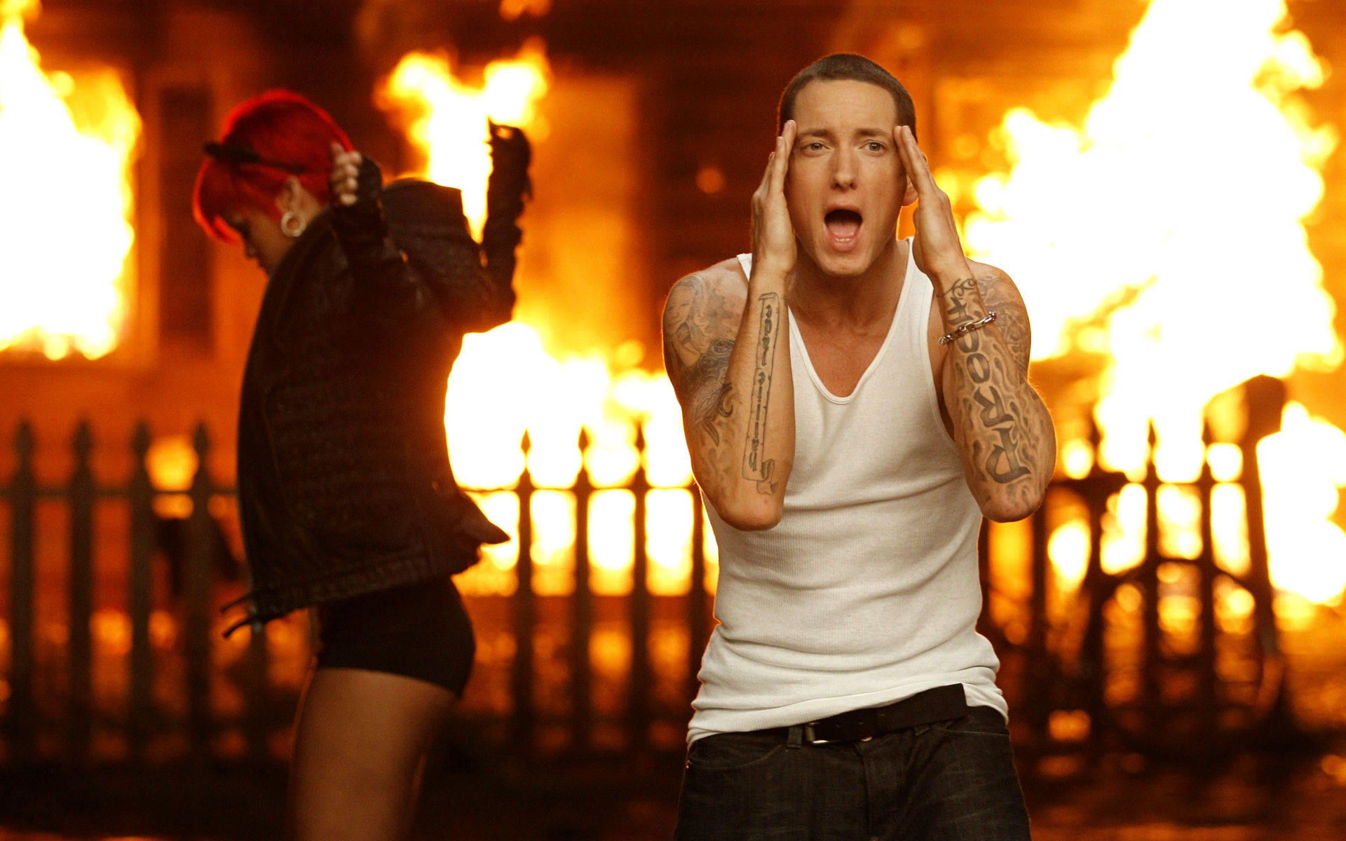 Eminem And Rihanna Music Video Background