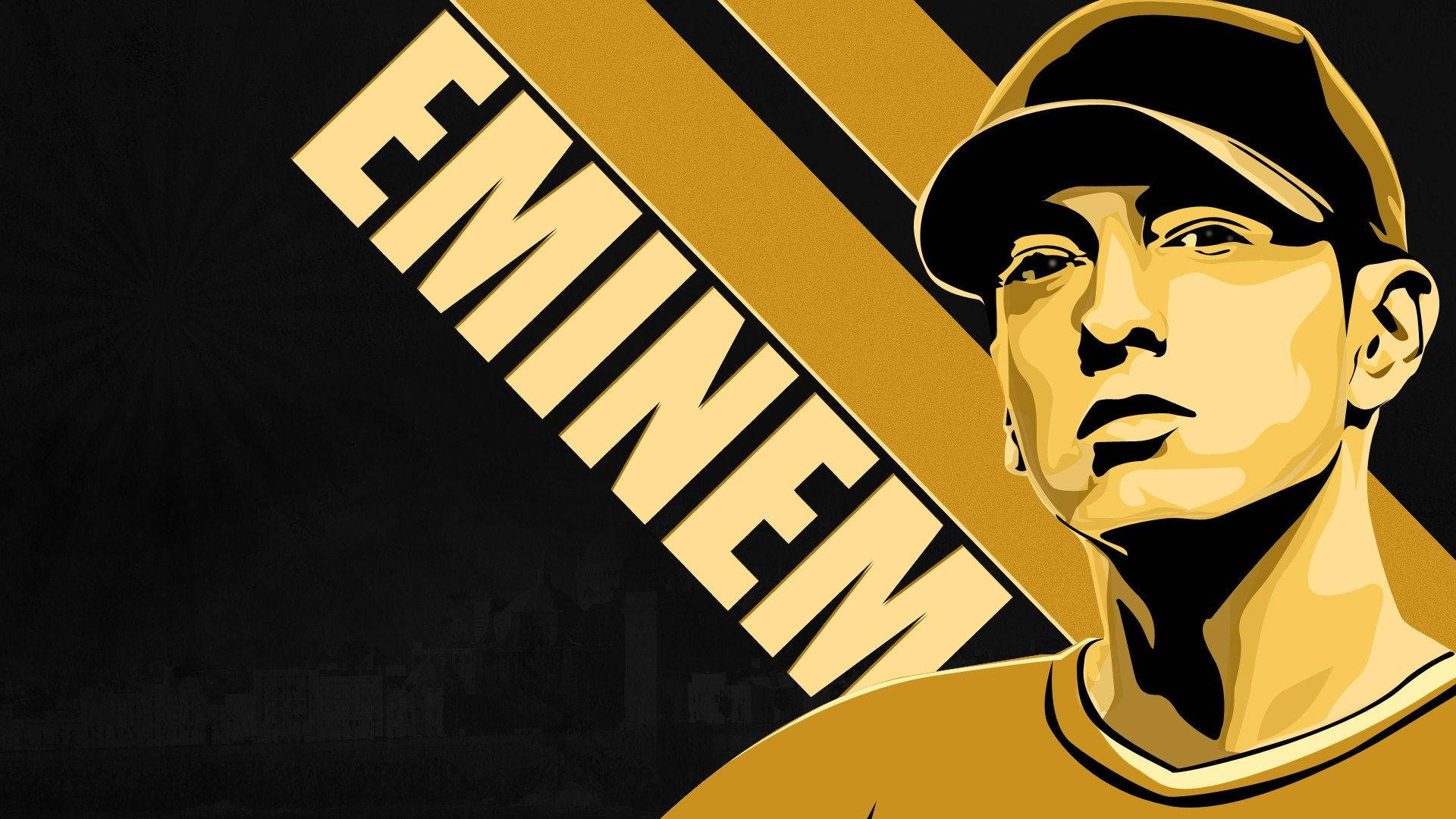 Eminem Yellow Vector Art Background