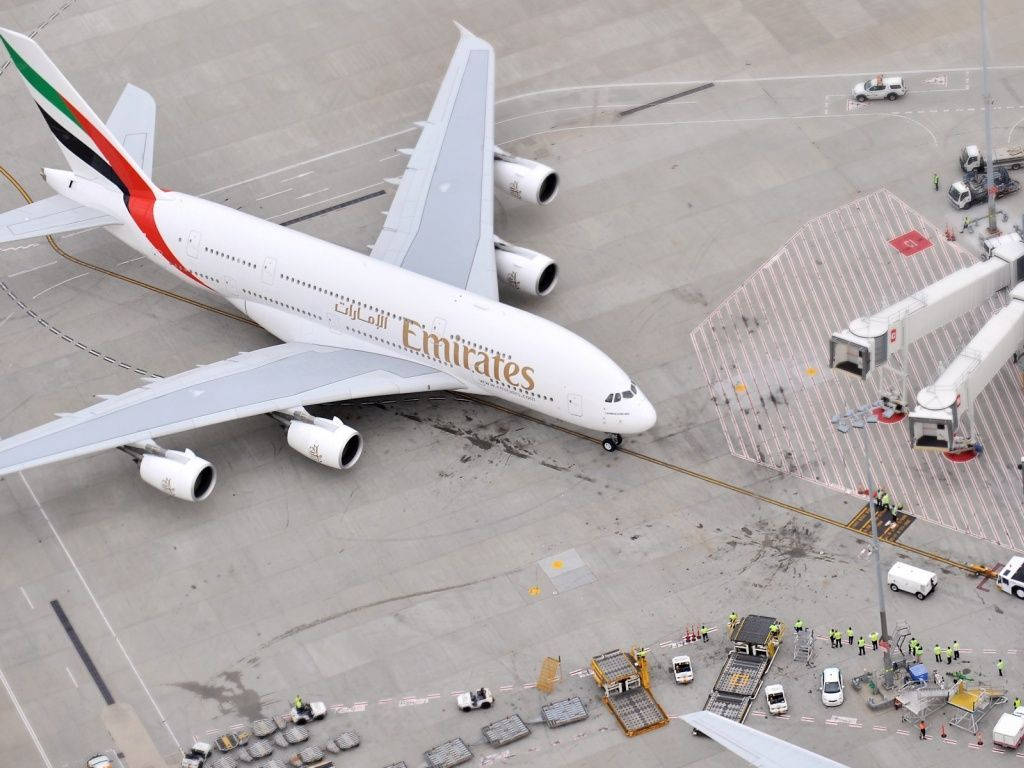 Emirates A380-842 Airplane Model