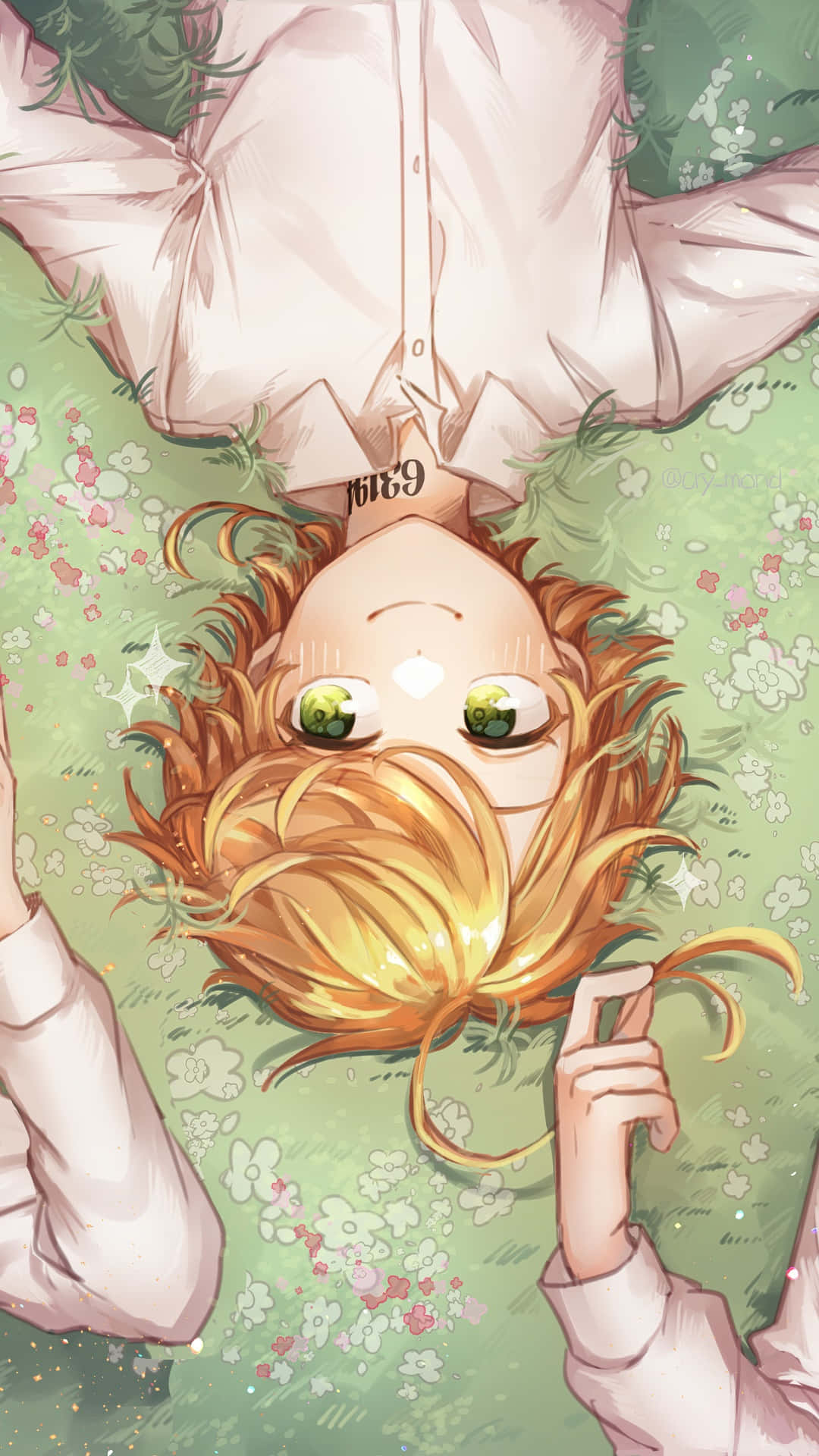 Emma And Her Friends In 'ray The Promised Neverland'. Background