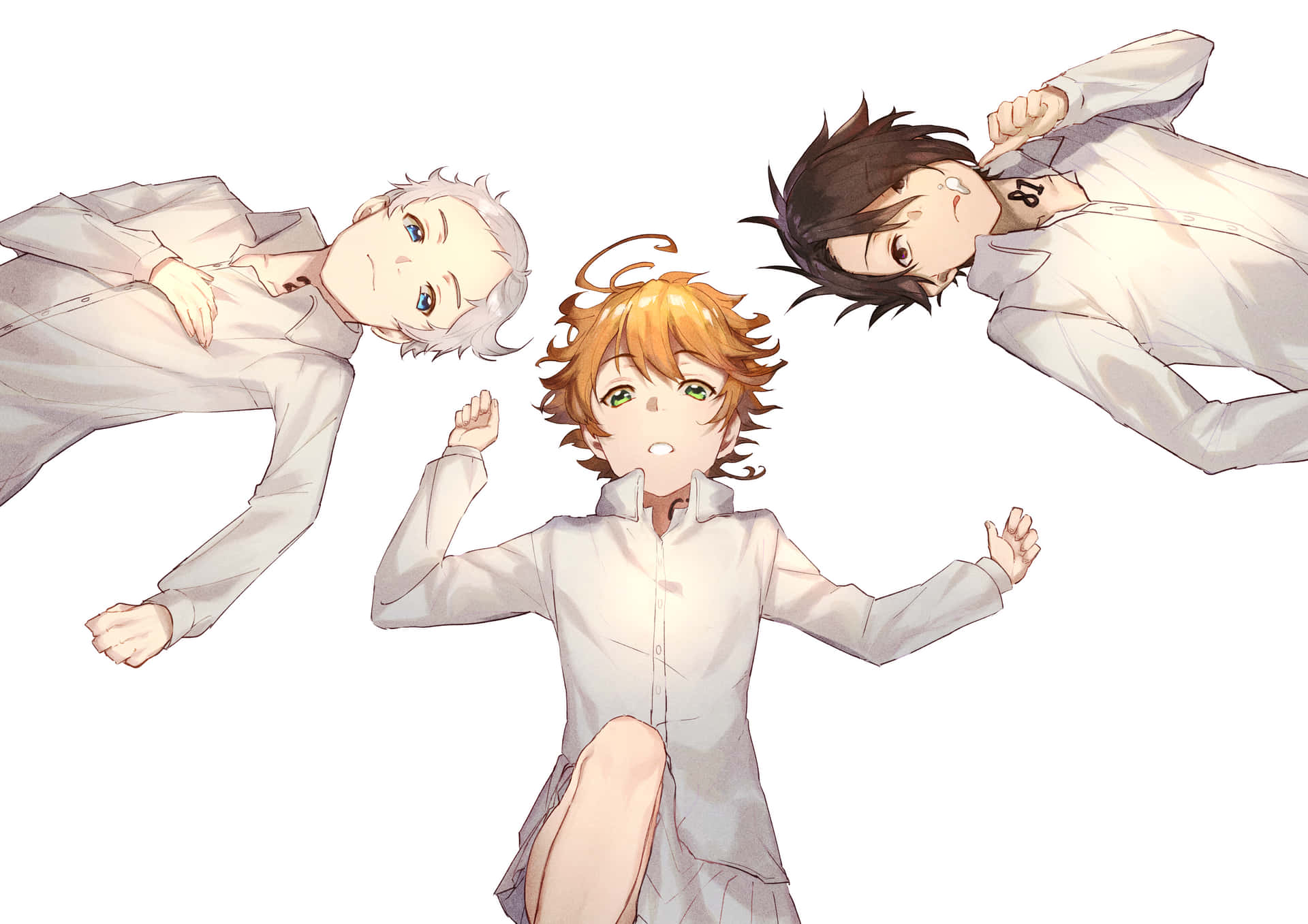 Emma From The Promised Neverland Ready To Fight Background