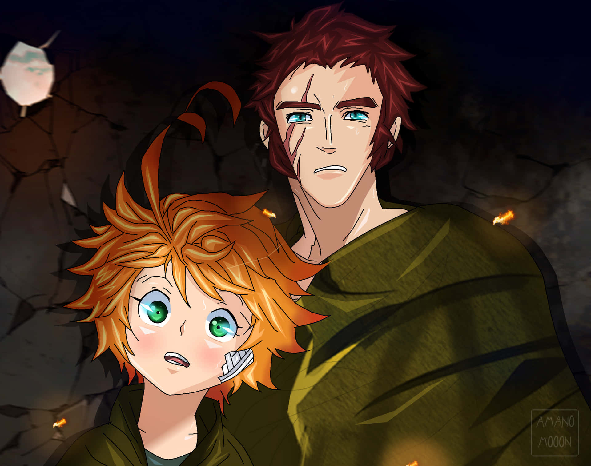 Emma From 'the Promised Neverland' Spreads Hope And Determination. Background