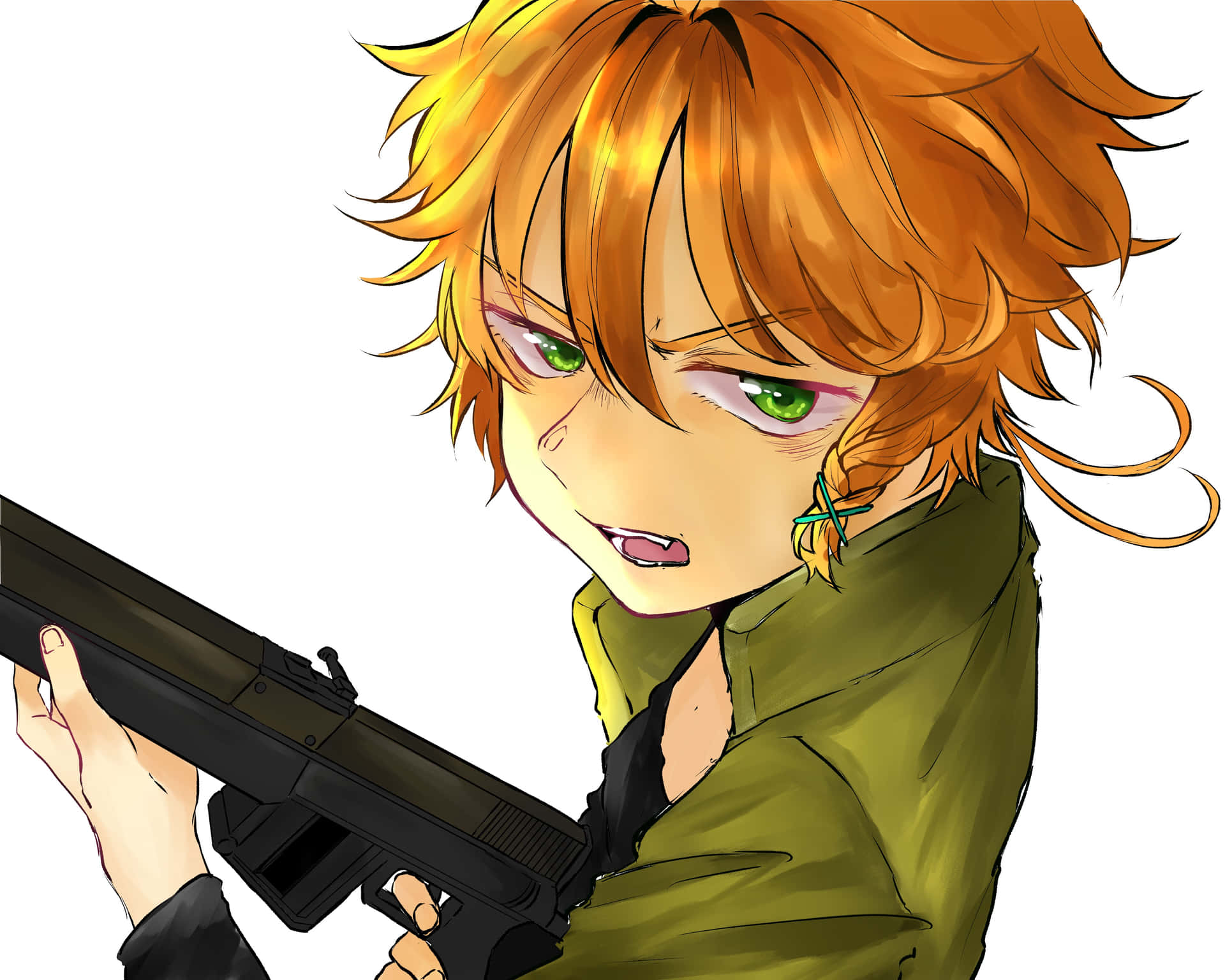 Emma, Ray And Norman Take On The Demons Of The Promised Neverland! Background