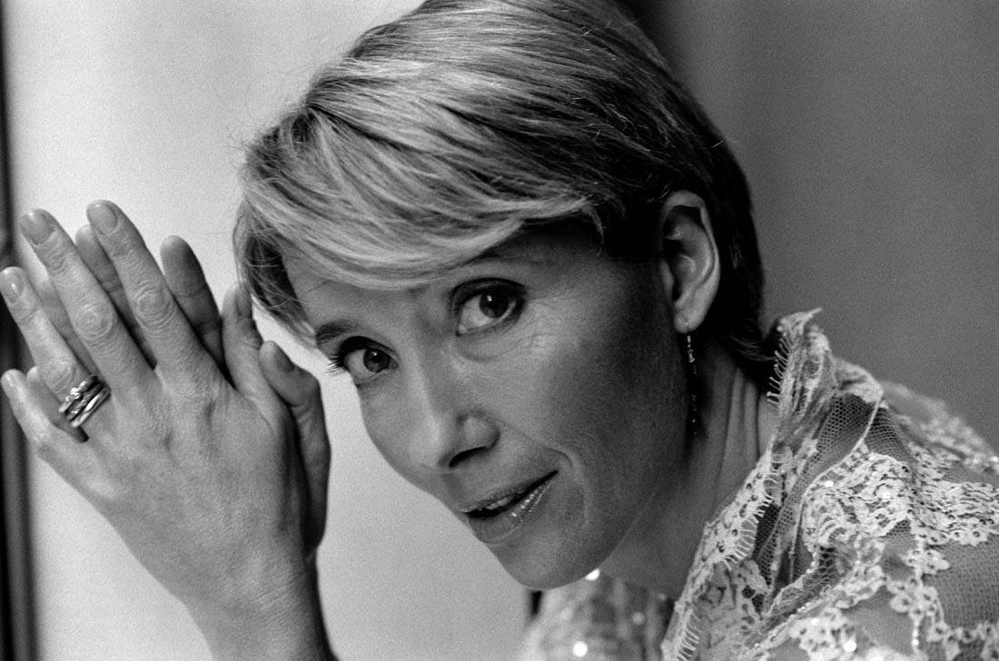 Emma Thompson Grayscale Background