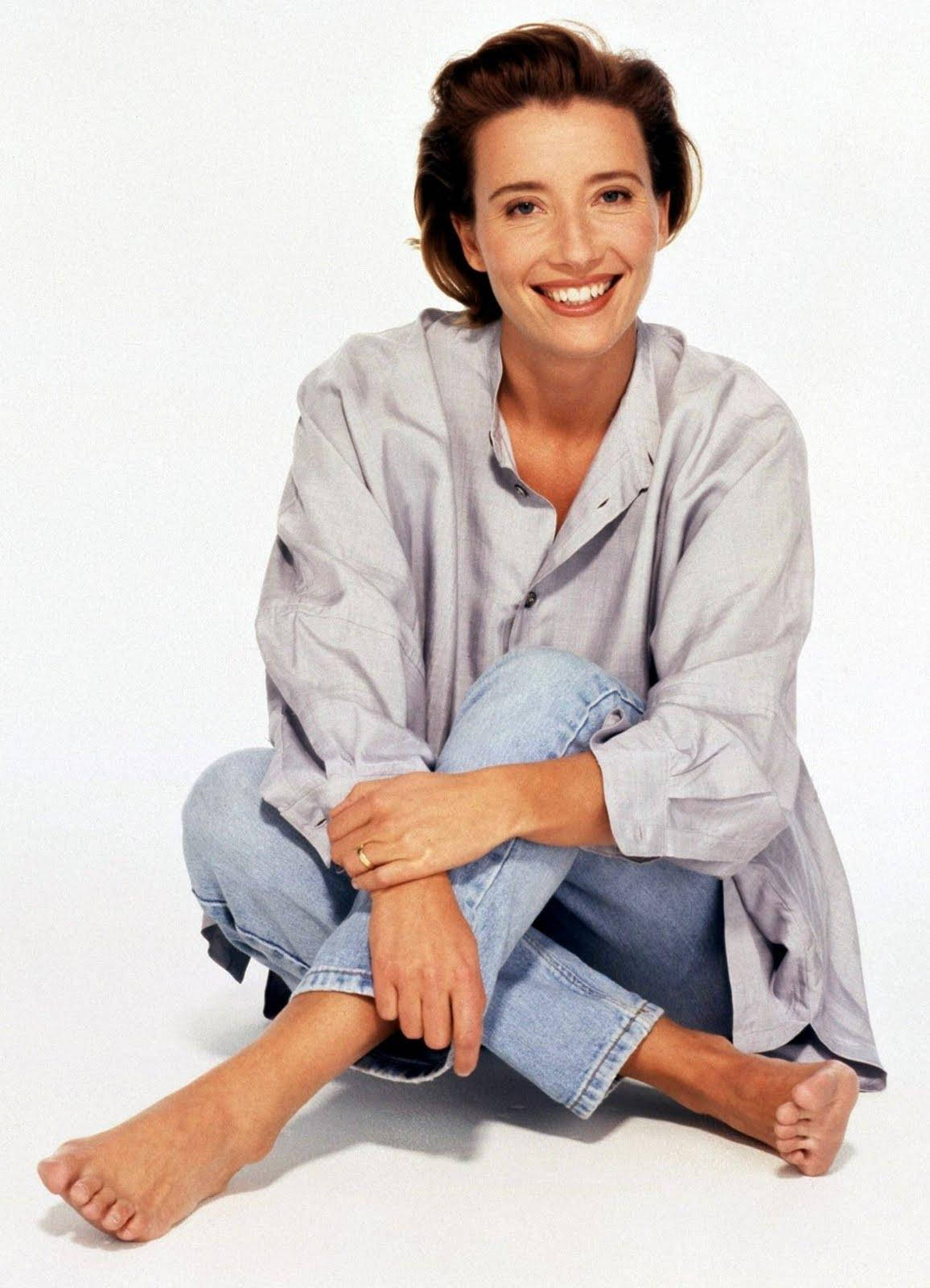 Emma Thompson On White Background