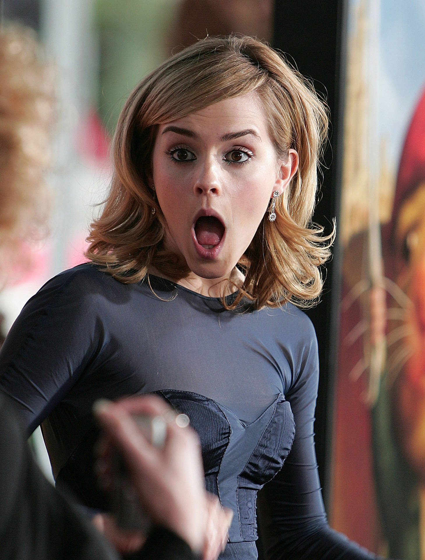 Emma Watson Funny Face Background