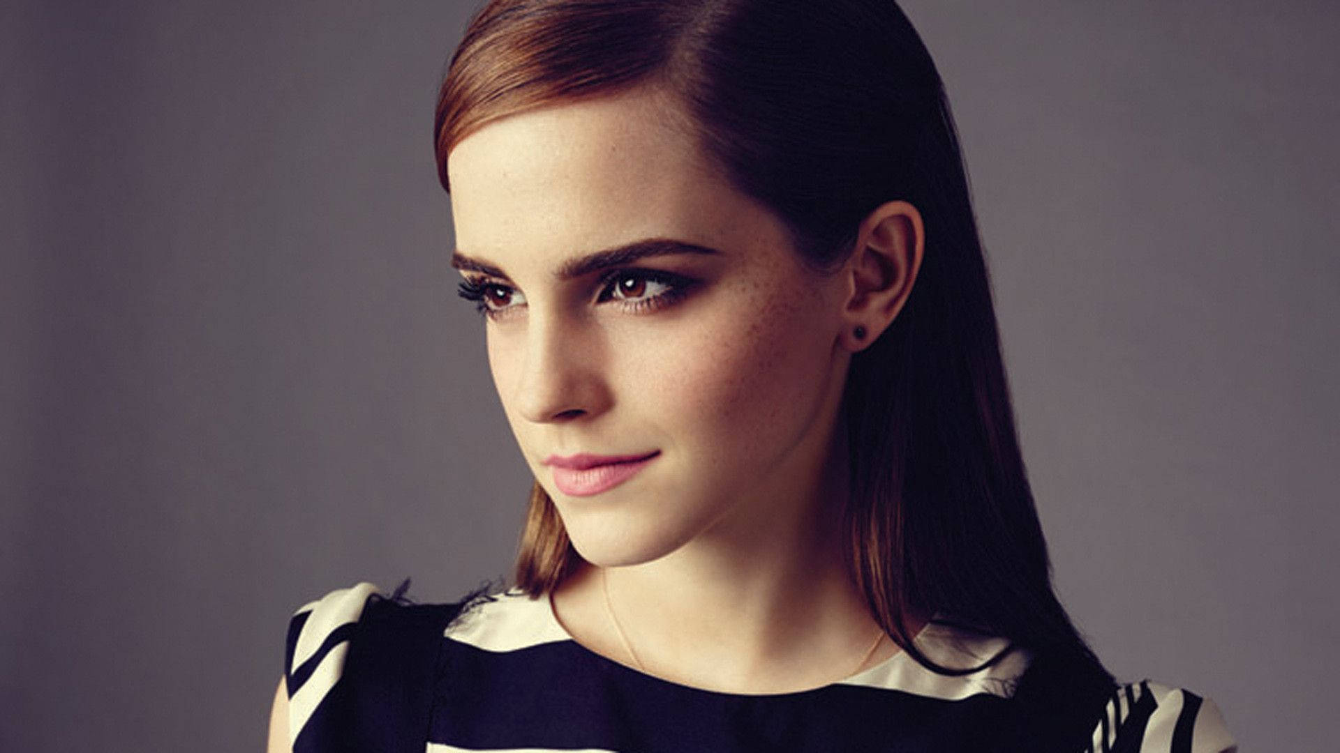 Emma Watson Grinning Background