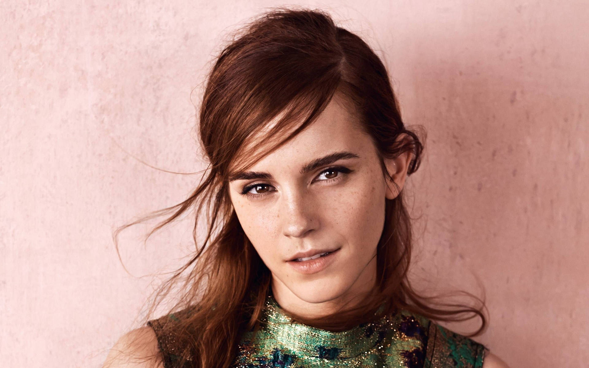 Emma Watson Strikes A Confident Pose. Background