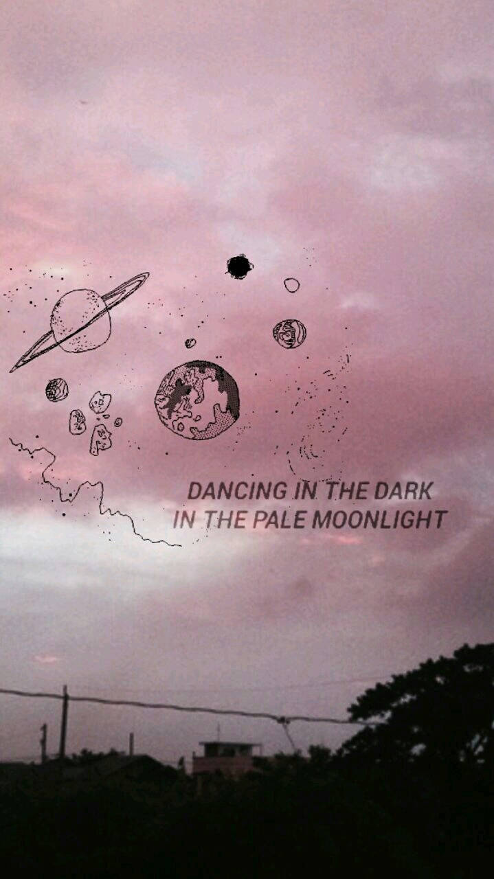 Emo Aesthetic With Galaxy Background