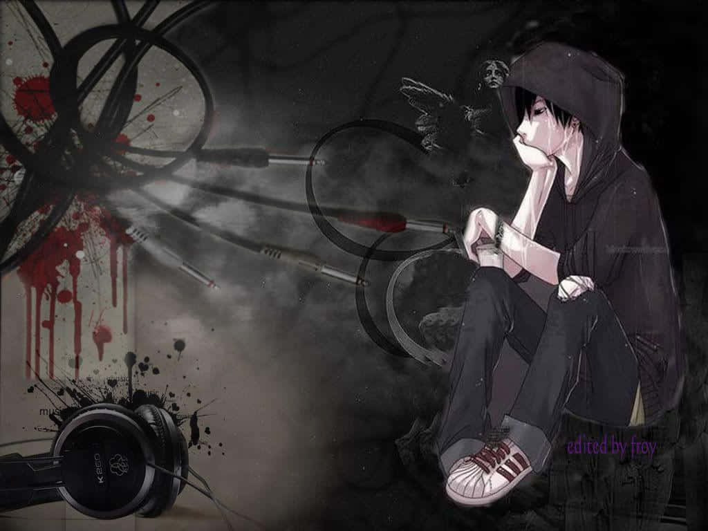 Emo Anime Expressions Of Life Background