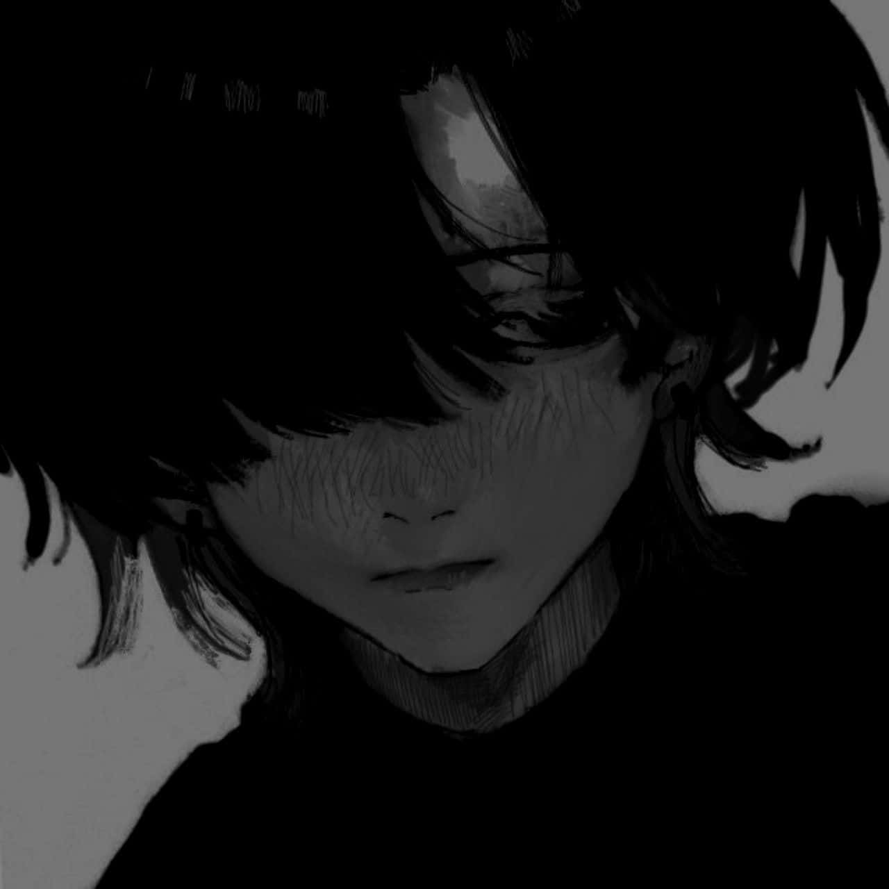 Emo Boy Dark Aesthetic Anime Pfp Background