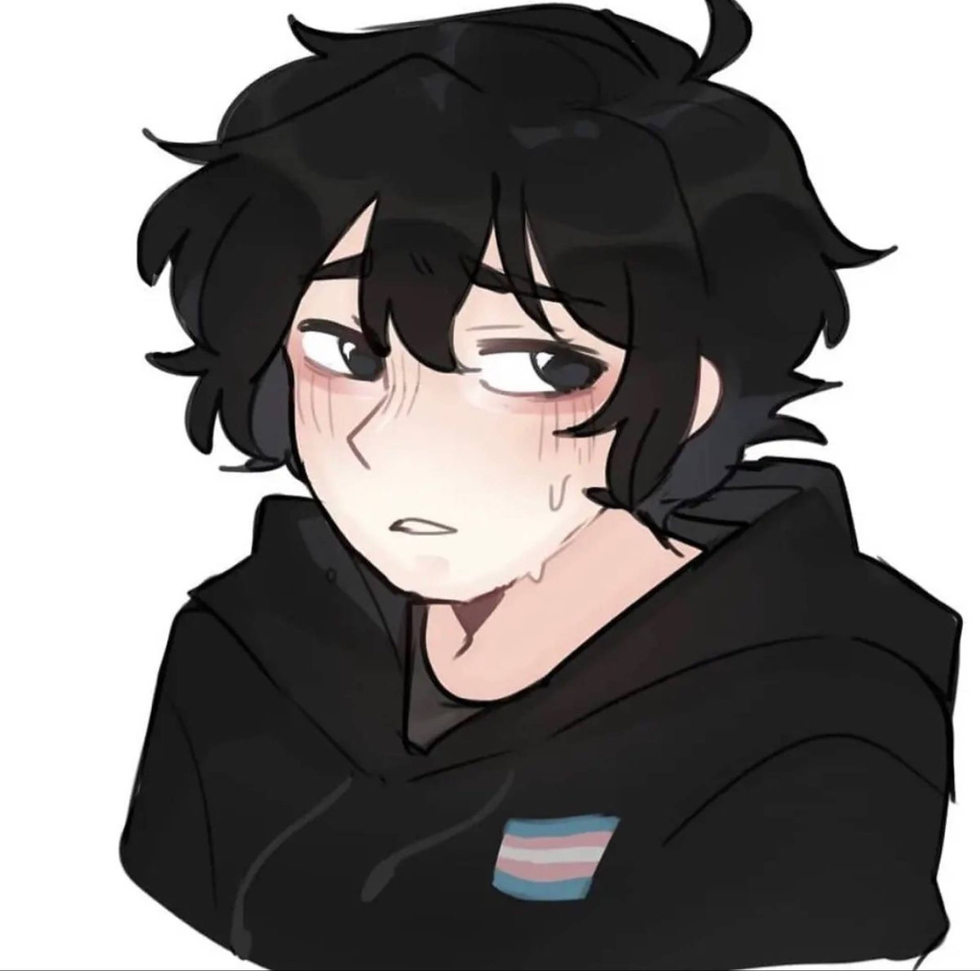 Emo Boy With Hoodie Pfp Background